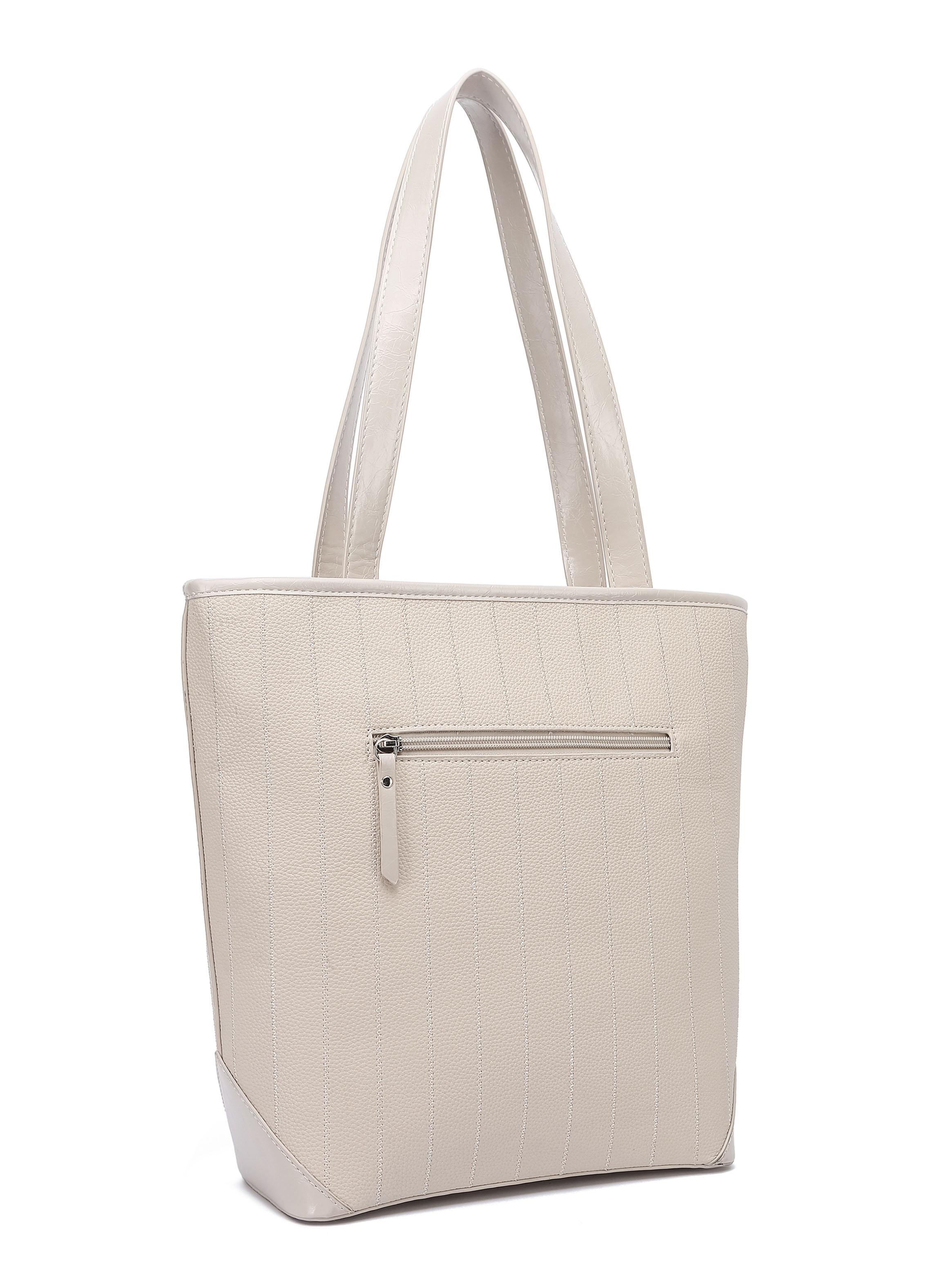 Cartera de Hombro Corte Recto Akureyri Blanco-2