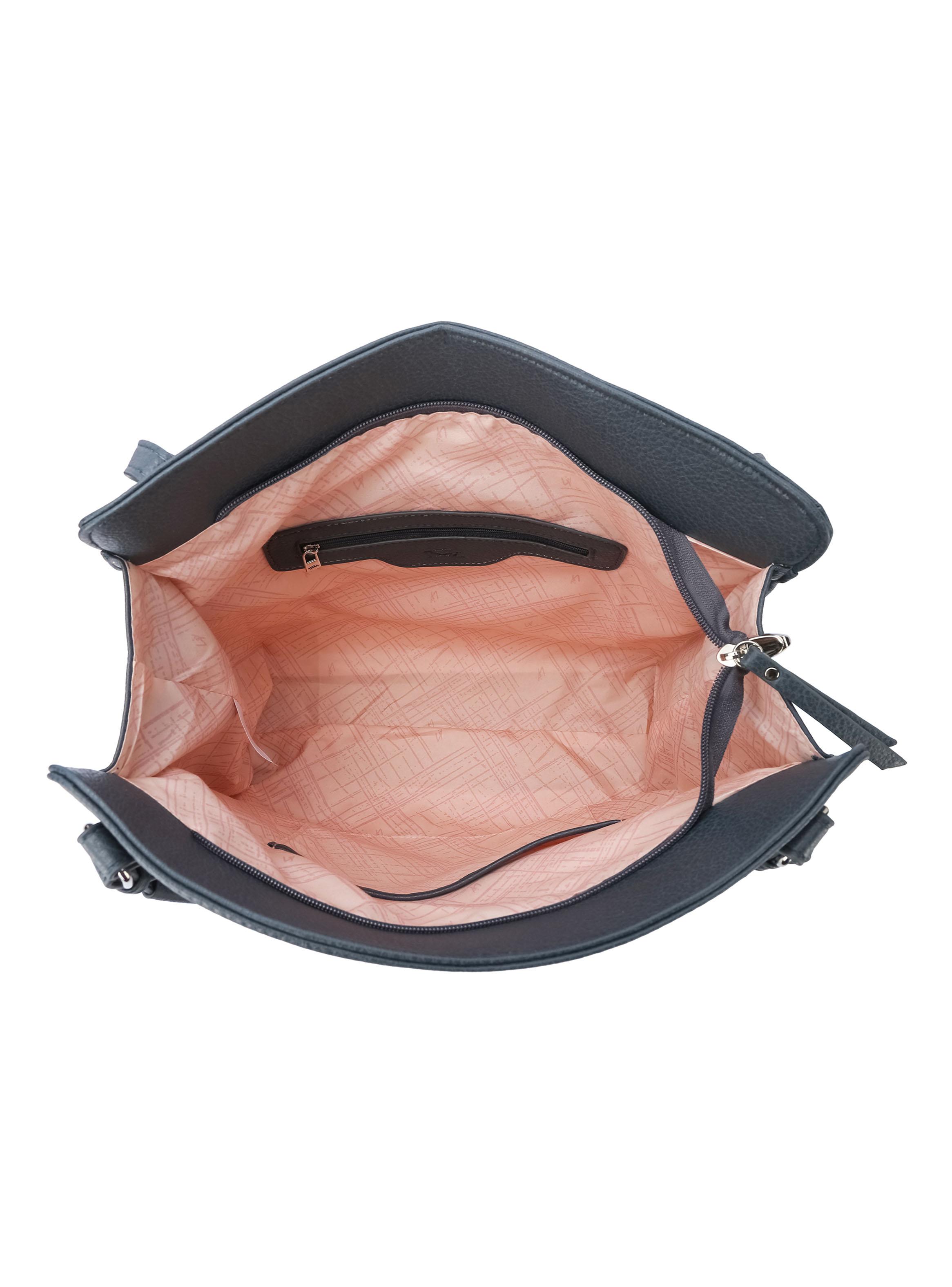 Cartera Tipo Bolso Corte Recto Verona Azul-3