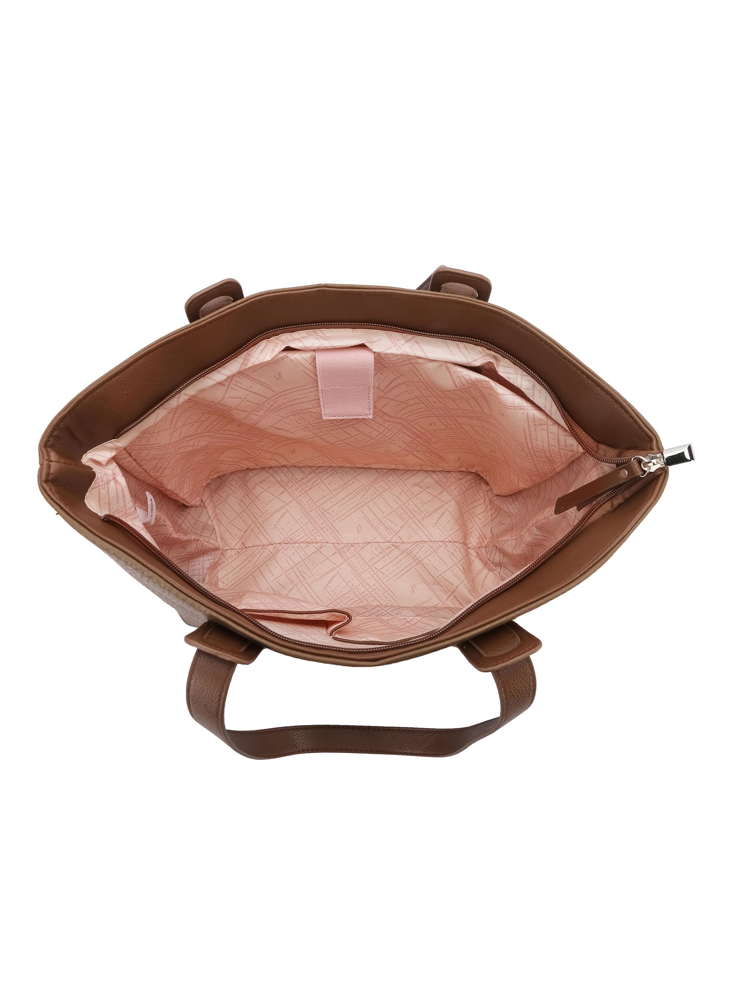 Cartera de Hombro Tipo Tote Berna Café-3