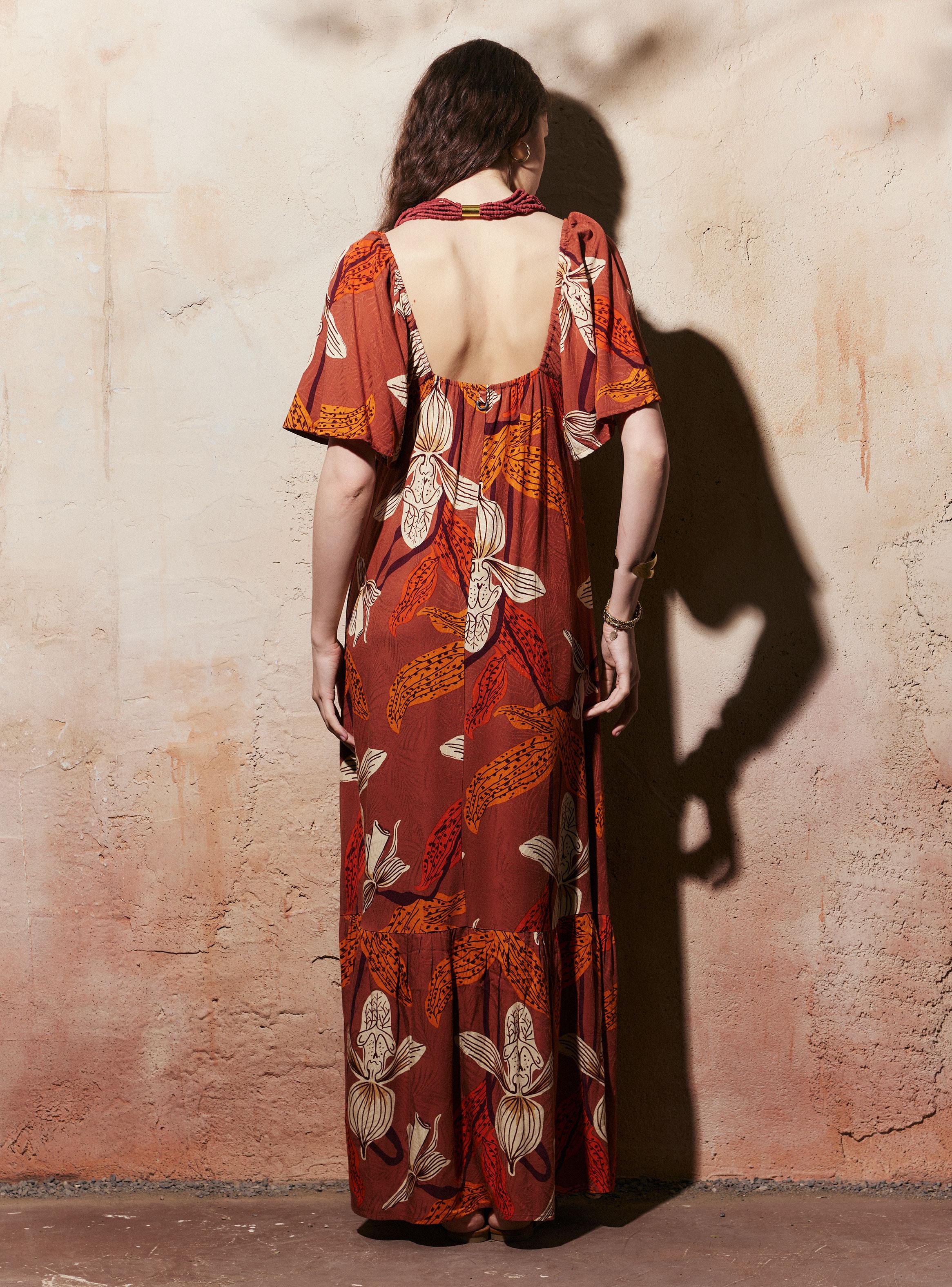 Vestido Estampado Escote Corazón-5