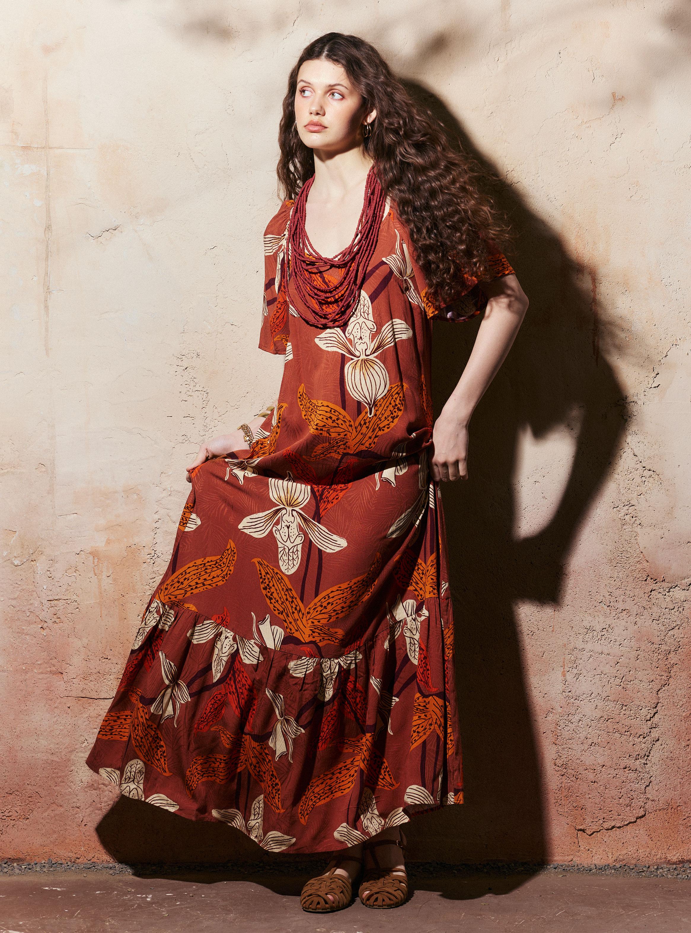 Vestido Estampado Escote Corazón-4