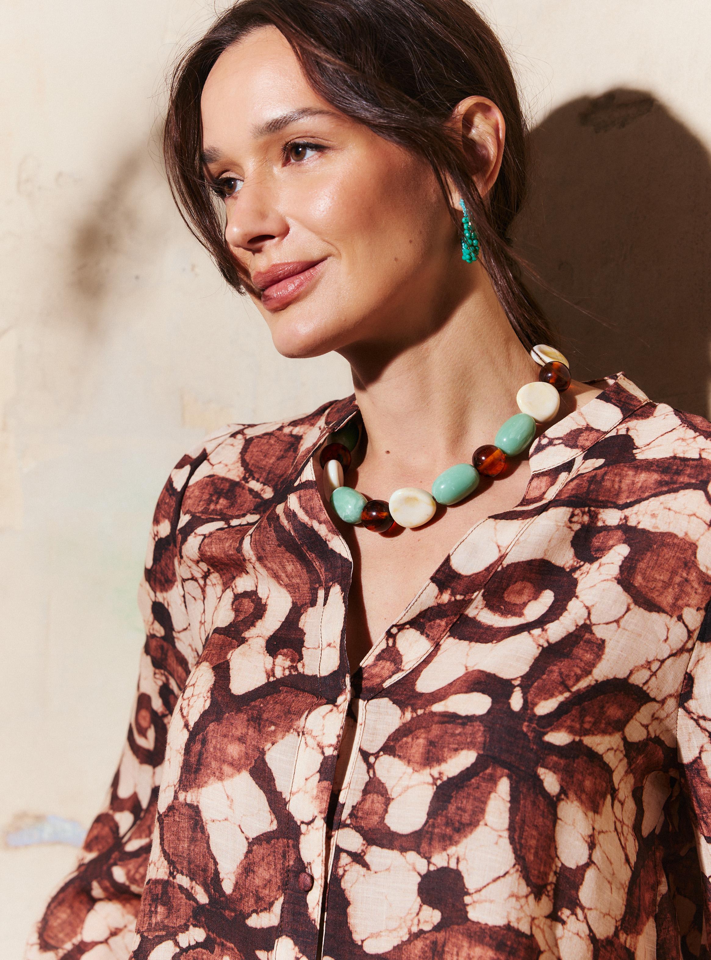 Blusa Abotonada Full Maxi Print-2