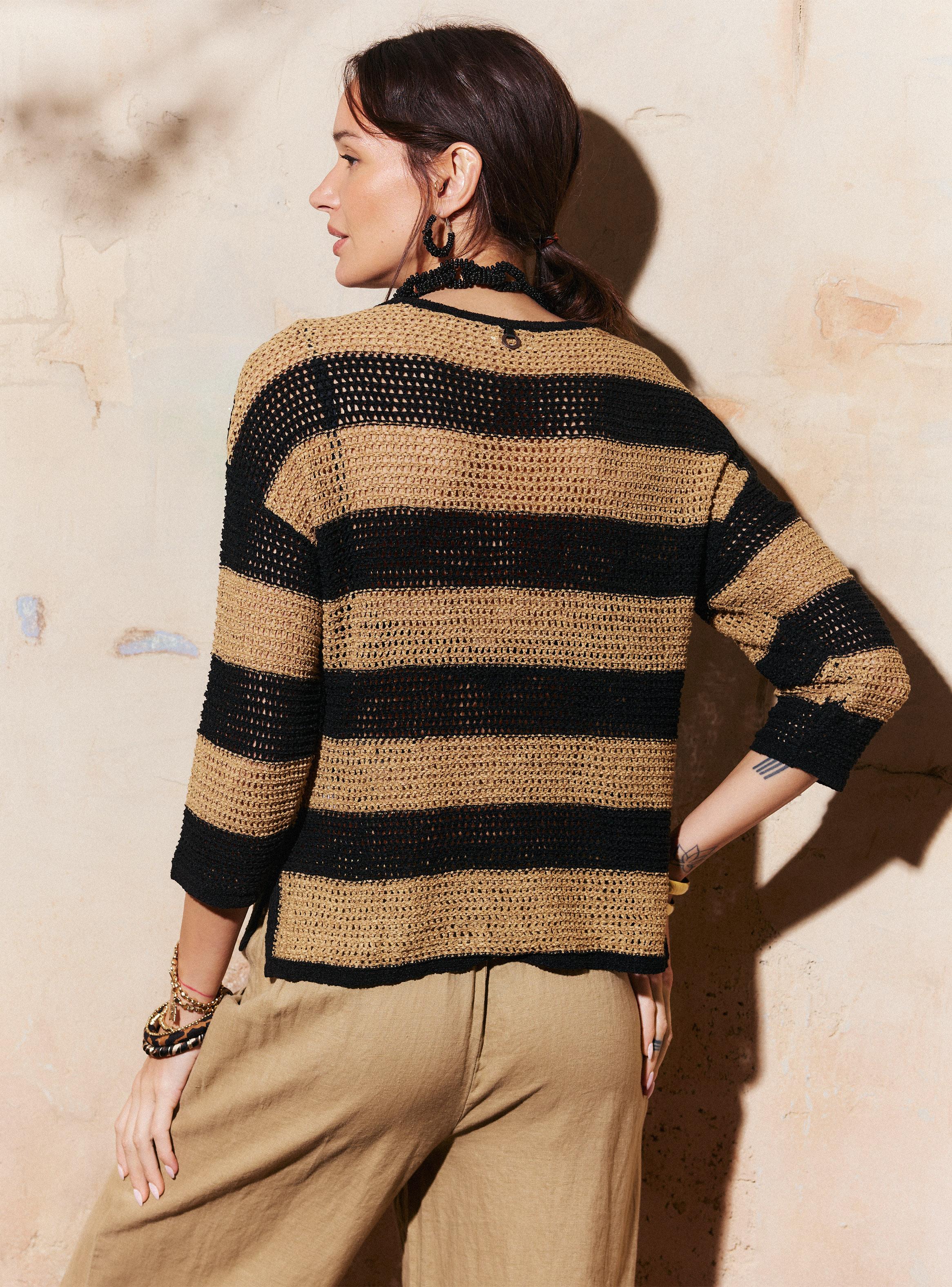 Polera Tipo Sweater Tejido en Cinta-1