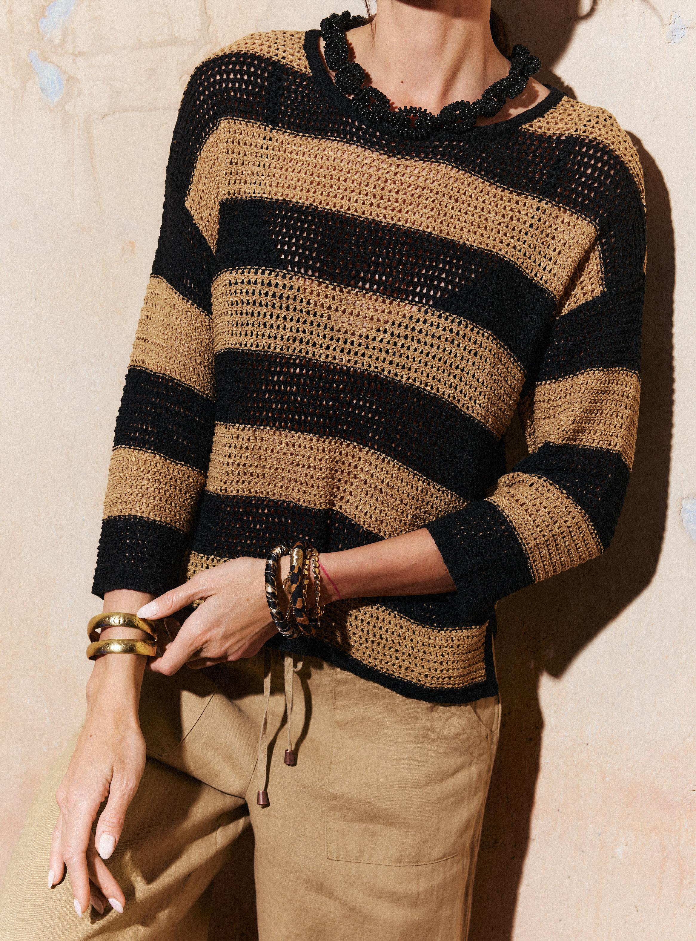 Polera Tipo Sweater Tejido en Cinta-3