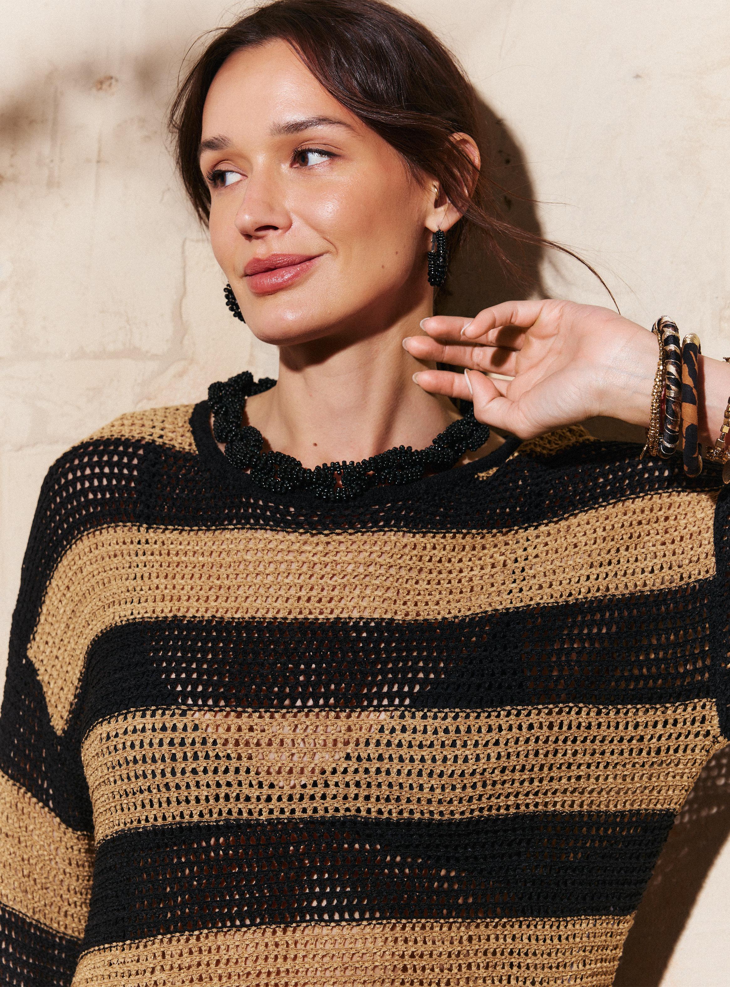 Polera Tipo Sweater Tejido en Cinta-2