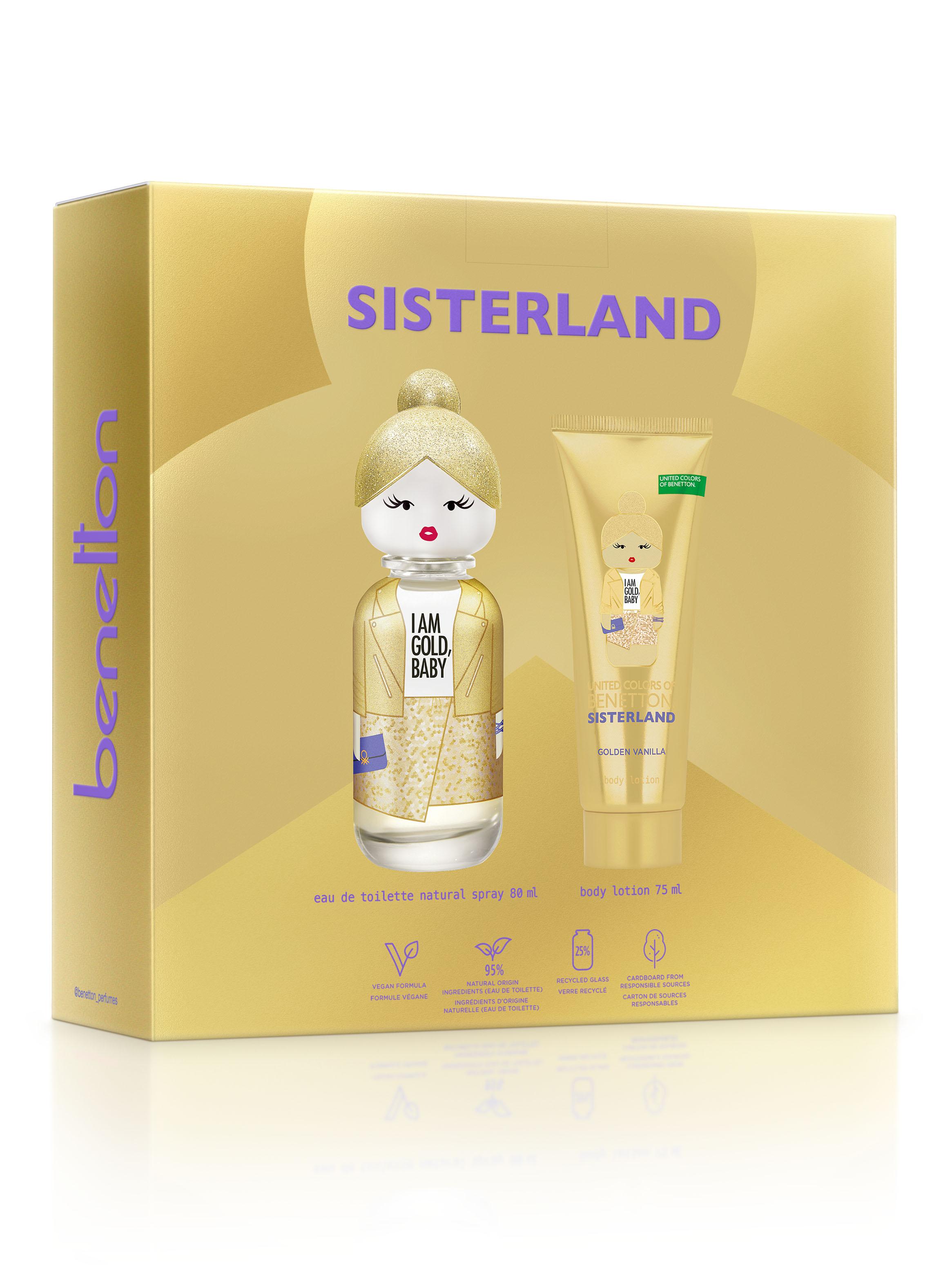 Set Perfume United Colors Sisterland Golden Vanilla EDP Mujer 80 ml + Loción Corporal 75 ml-2