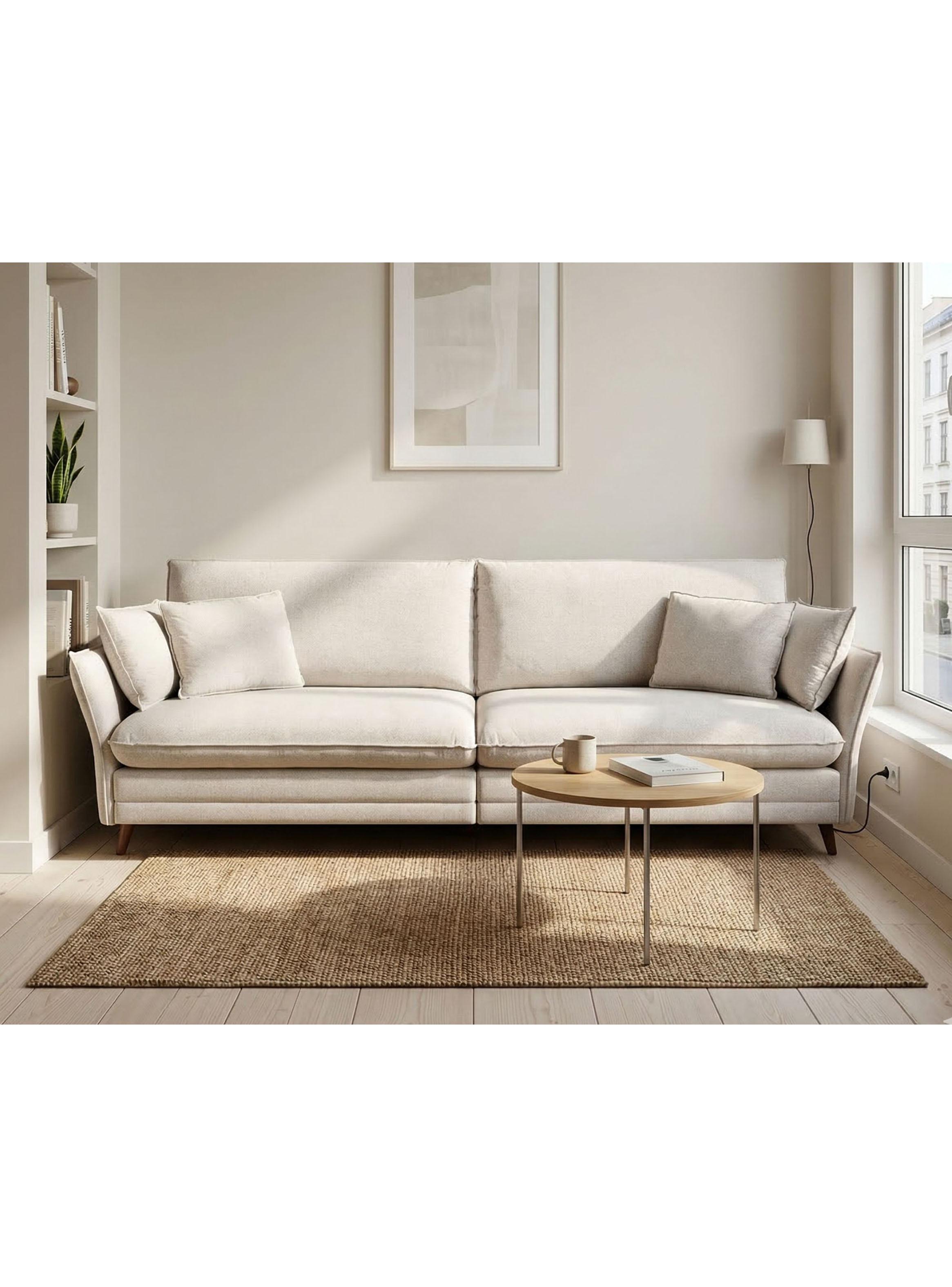 Sofá 3 Cuerpos Nazar Lino Beige-4