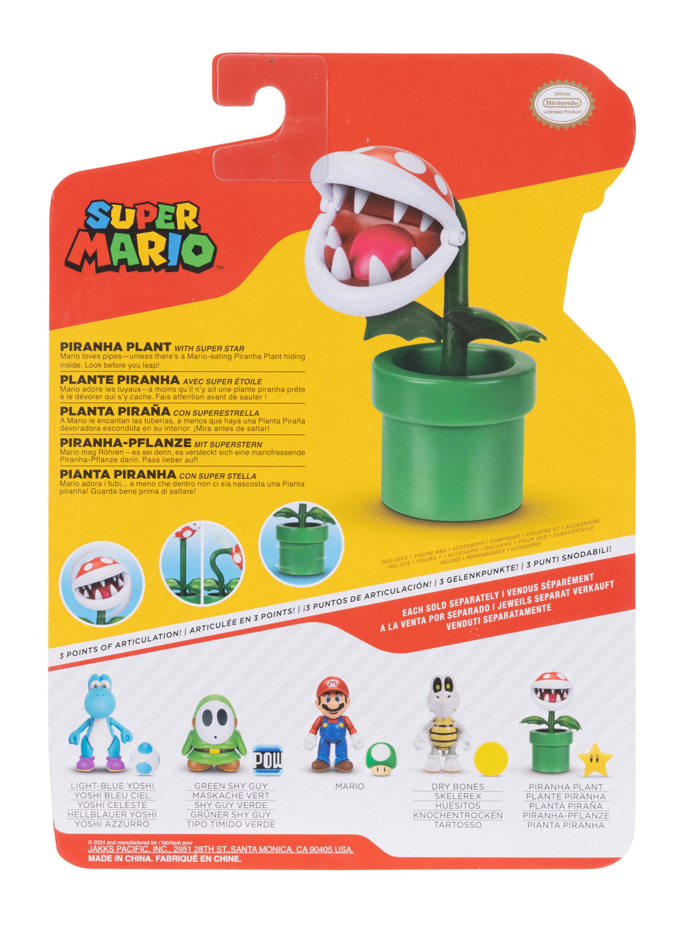 Figura de Acción Planta Piraña Super Mario 10 cm-3