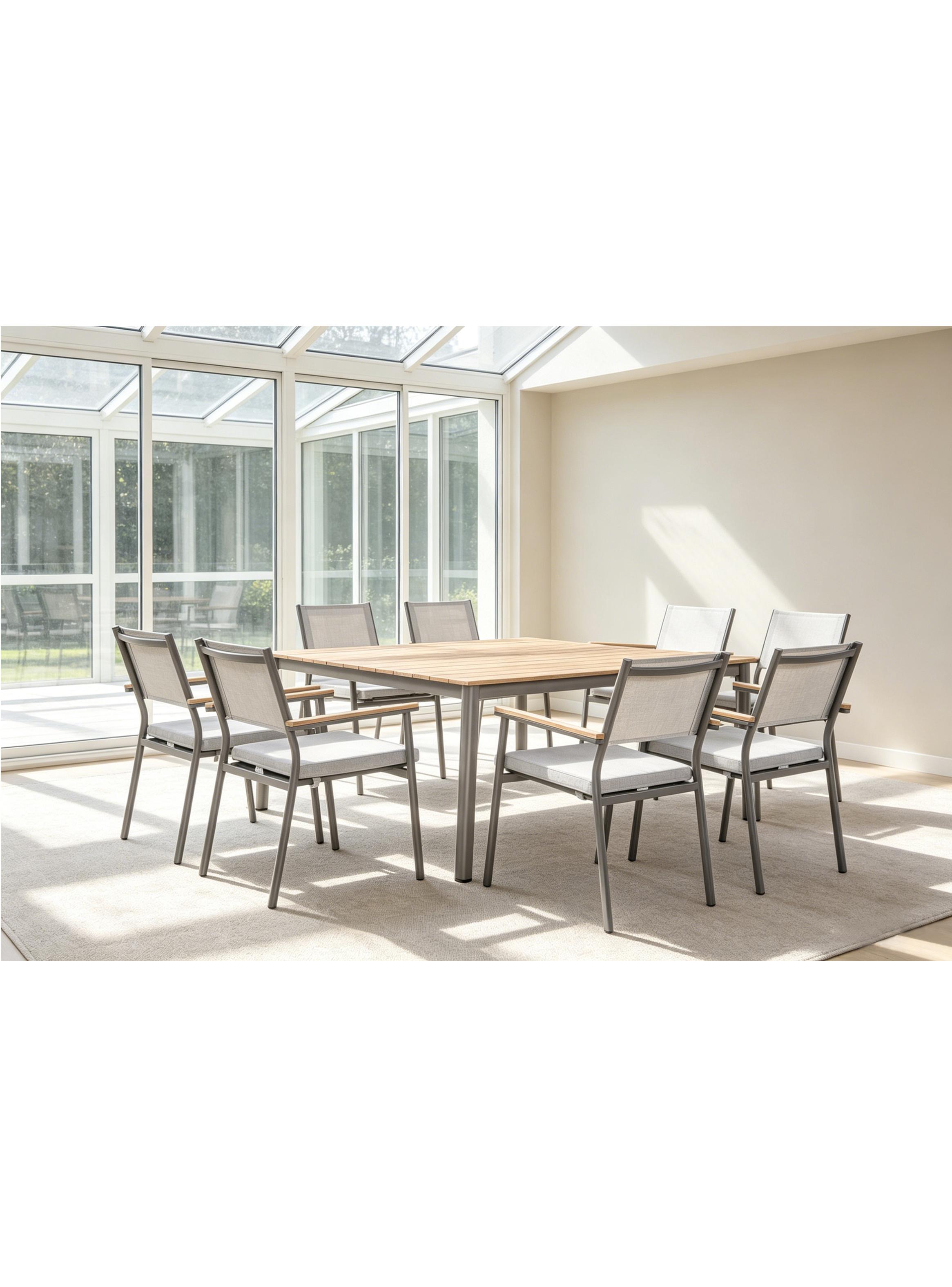 Juego de Comedor Cuadrado 8 Sillas-6