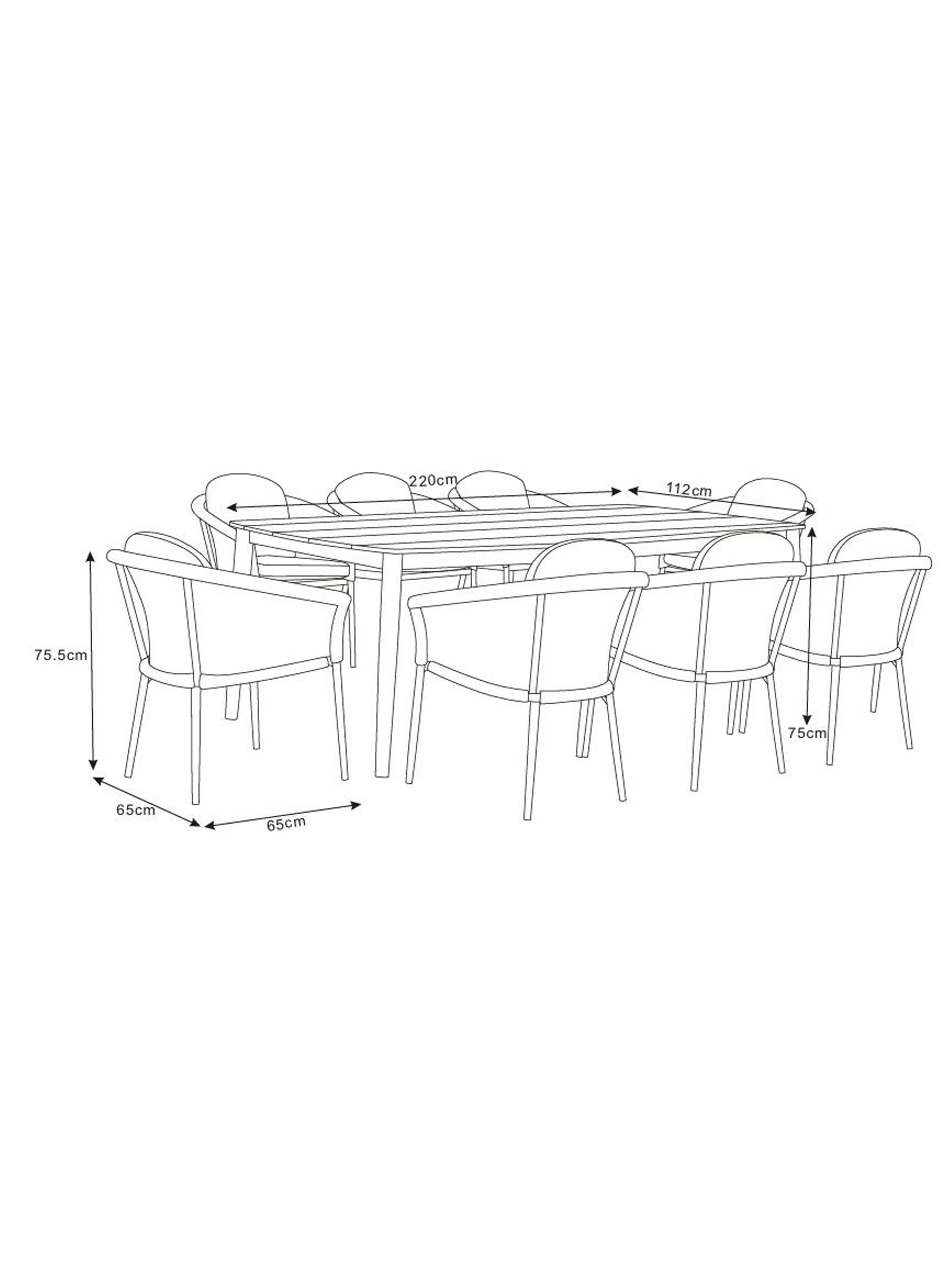Juego de Comedor 8 Sillas Río-5