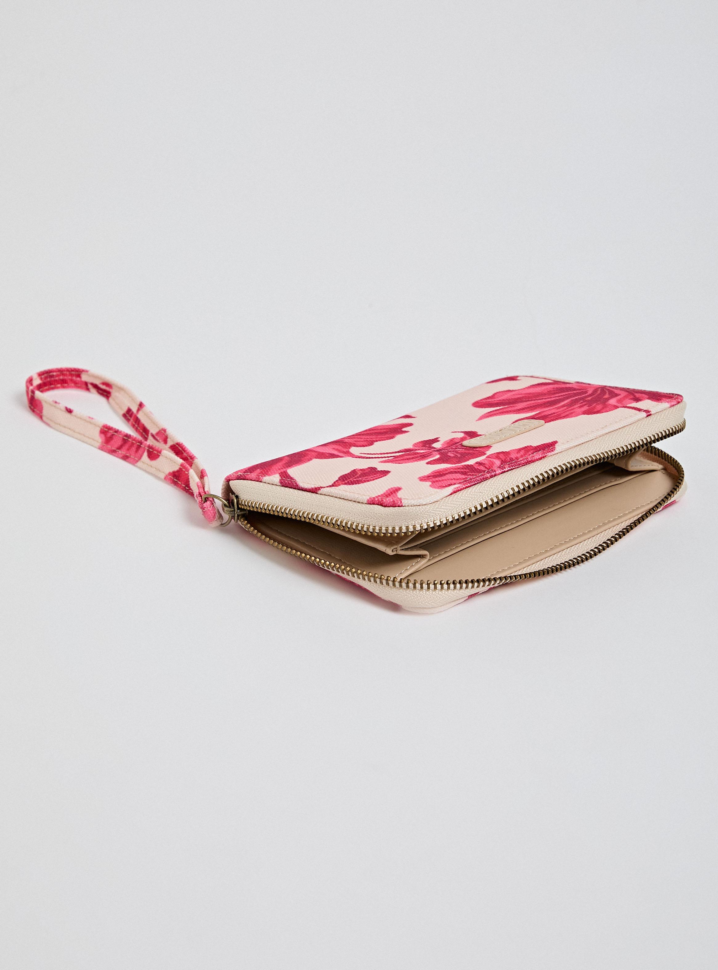 Billetera con Diseño Estampado Flores-4