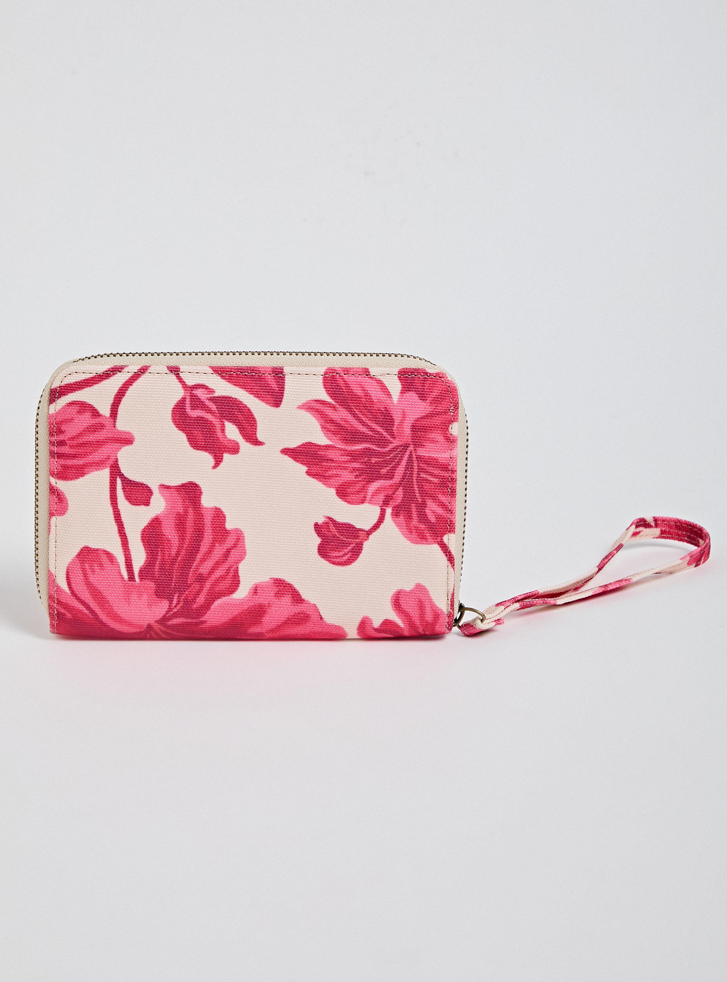 Billetera con Diseño Estampado Flores-3