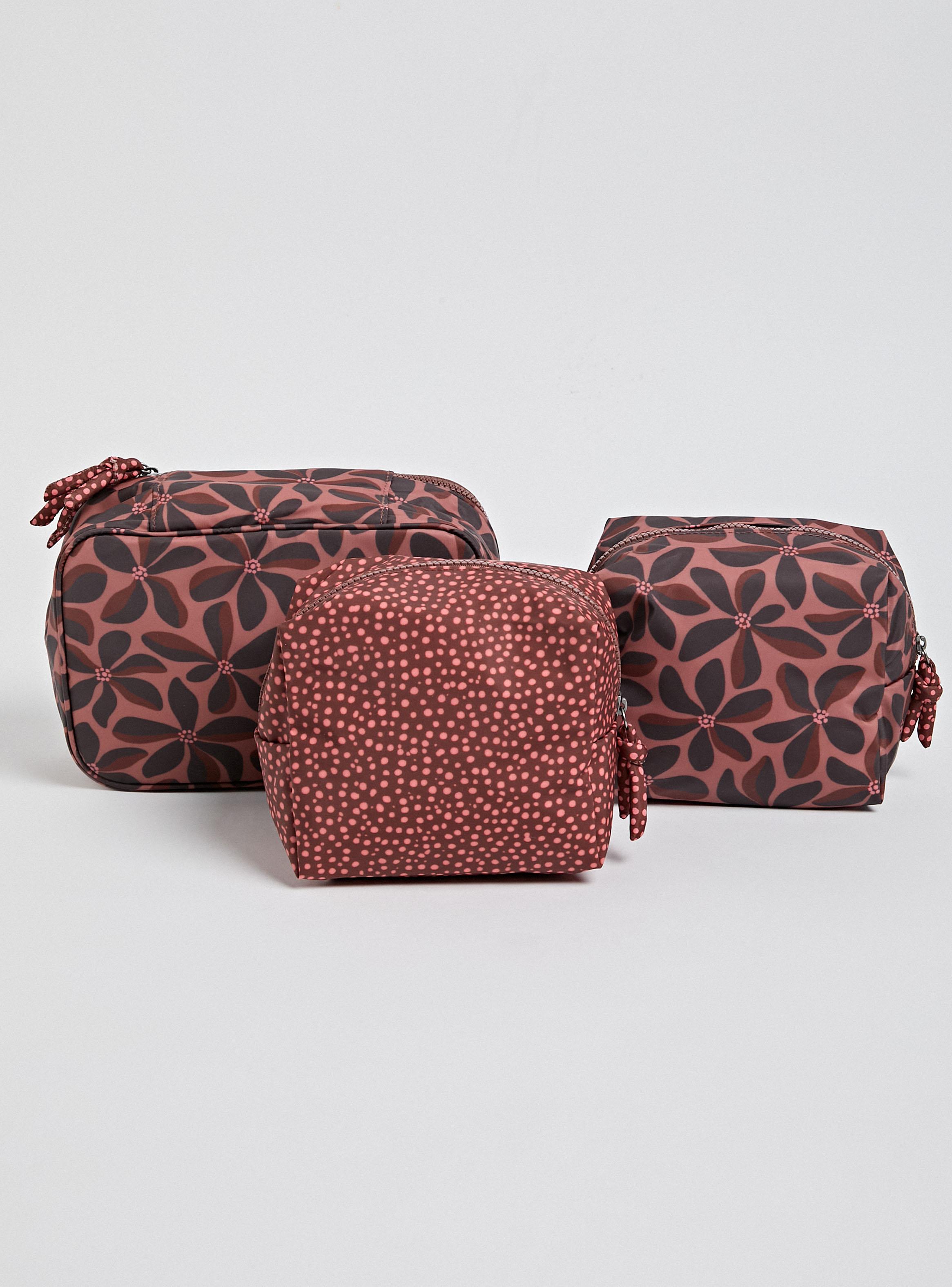Cosmetiquero Pack de 3 Estampado a Tono-2