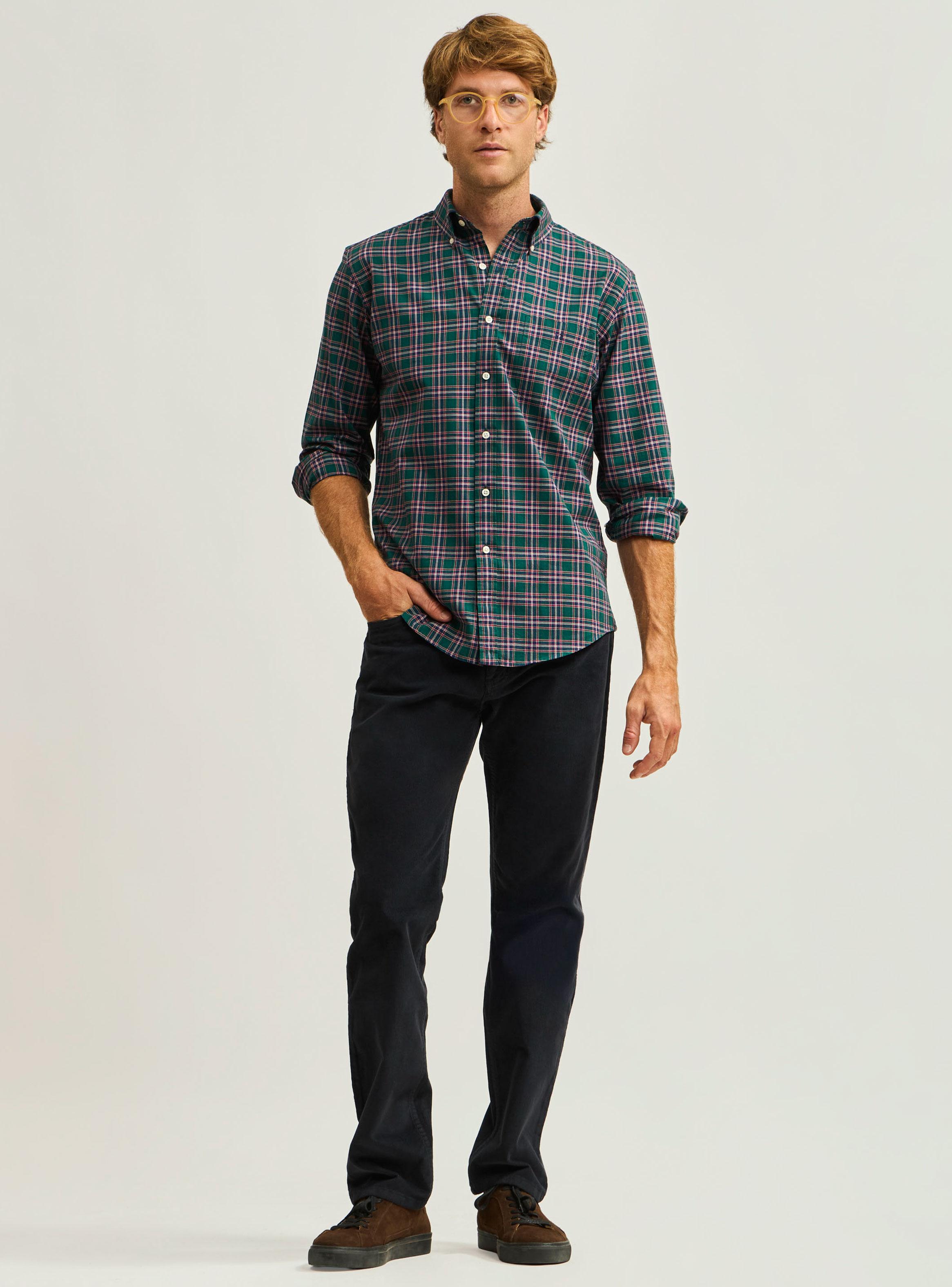 Camisa Sport Estampada Cuadros-3