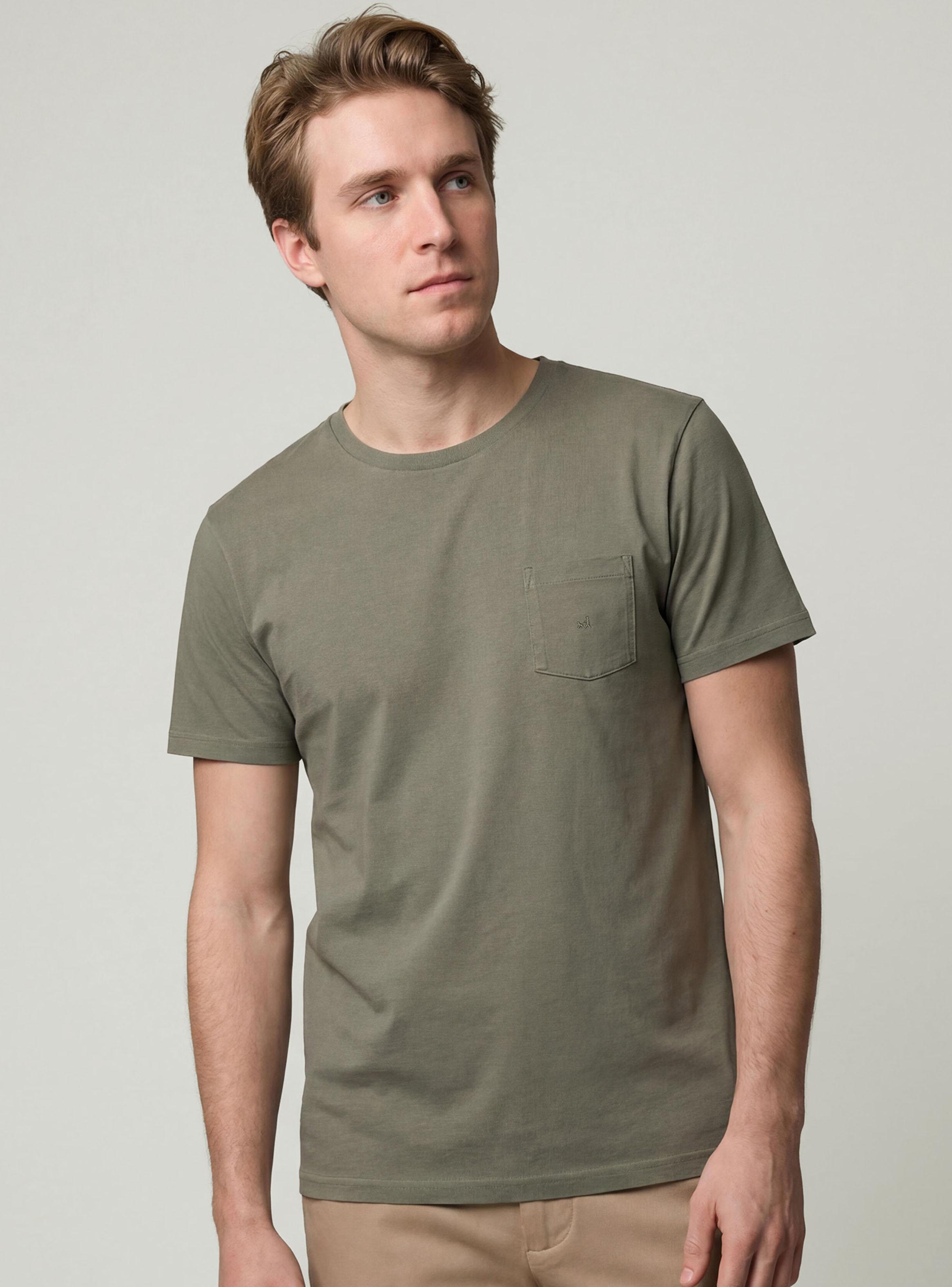 Polera Básica Cuello Redondo con Bolsillo-0