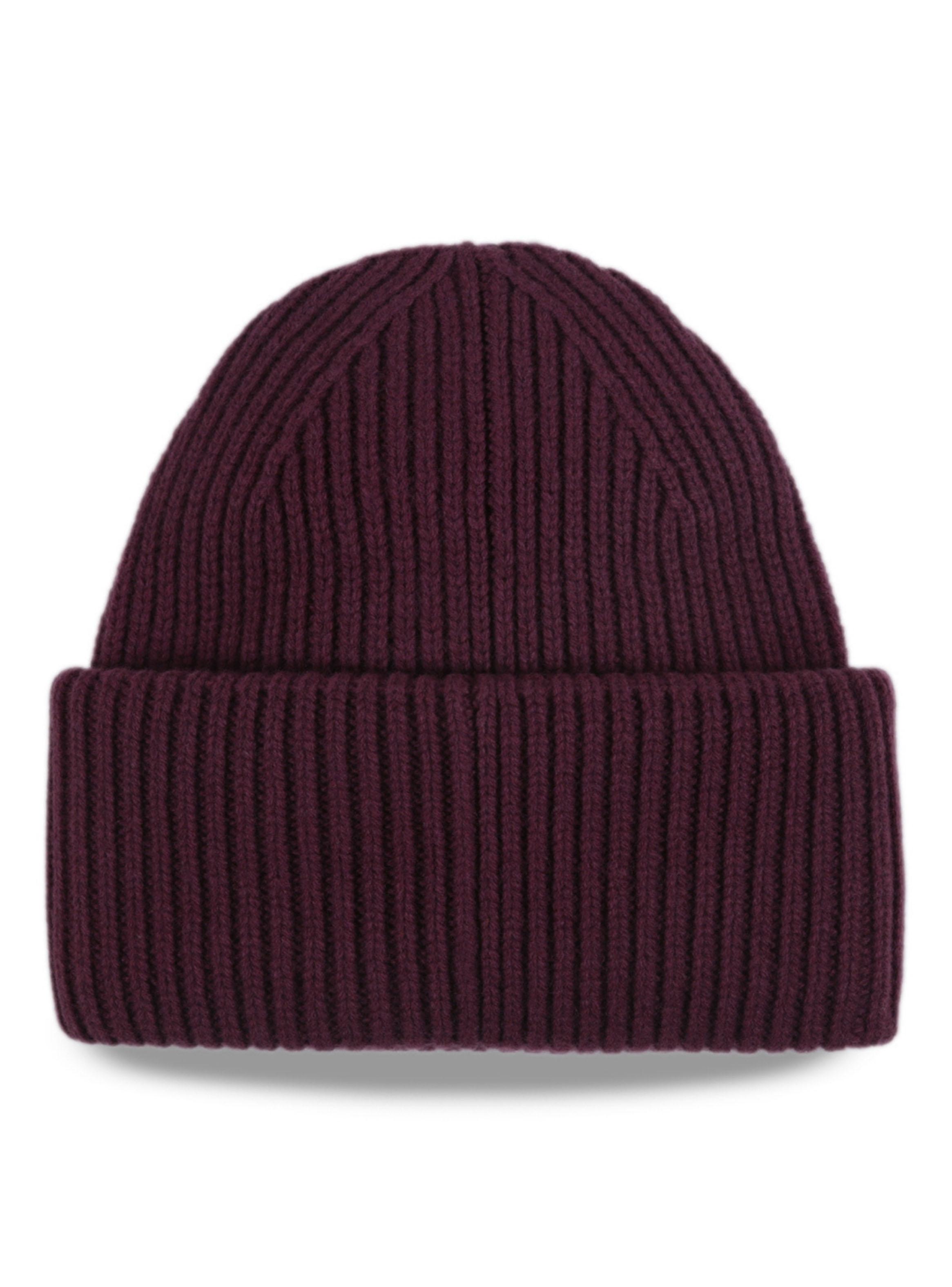Gorro Beanie Burgundy Star-1