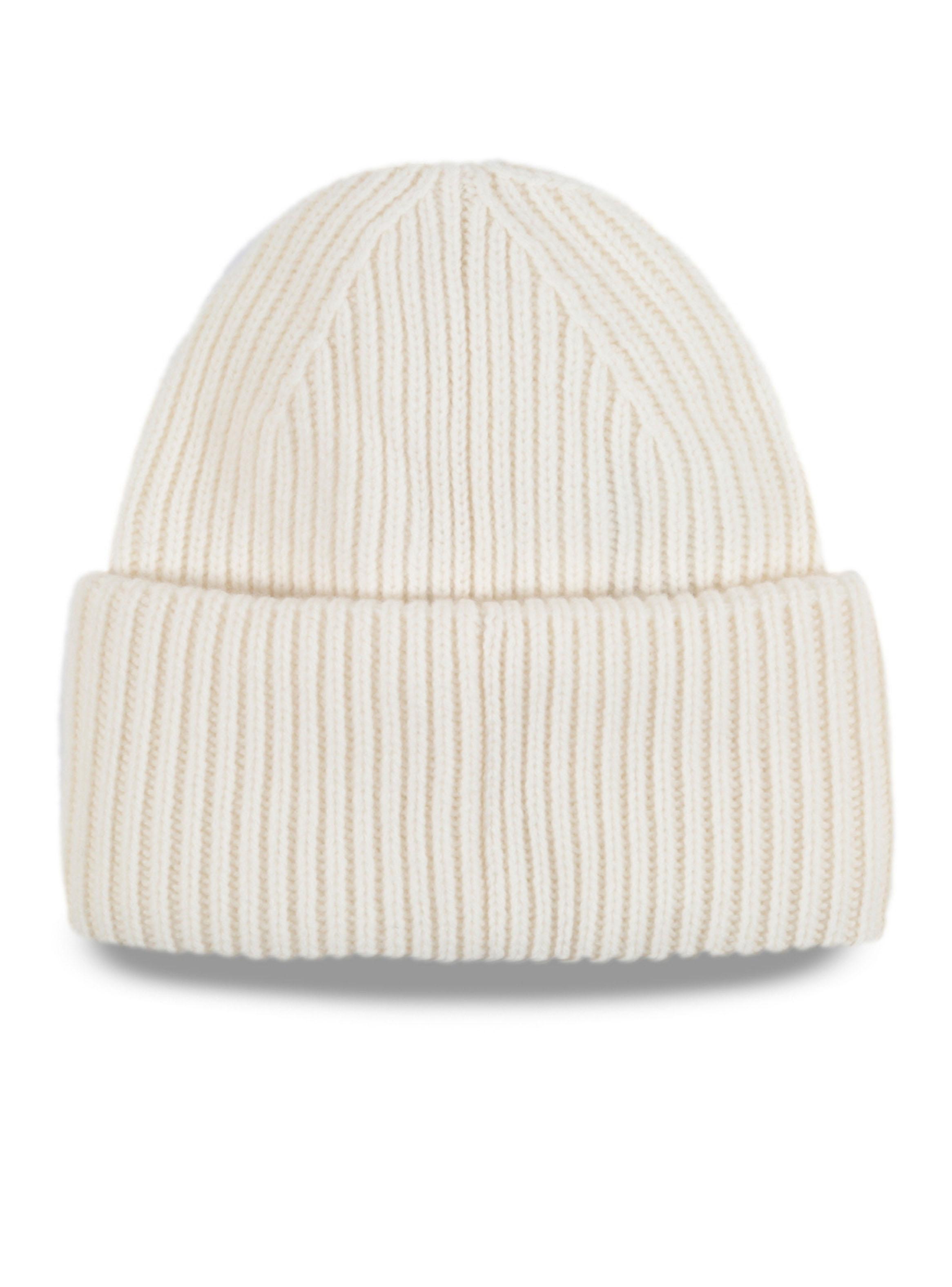 Gorro Beanie Beige Label-1