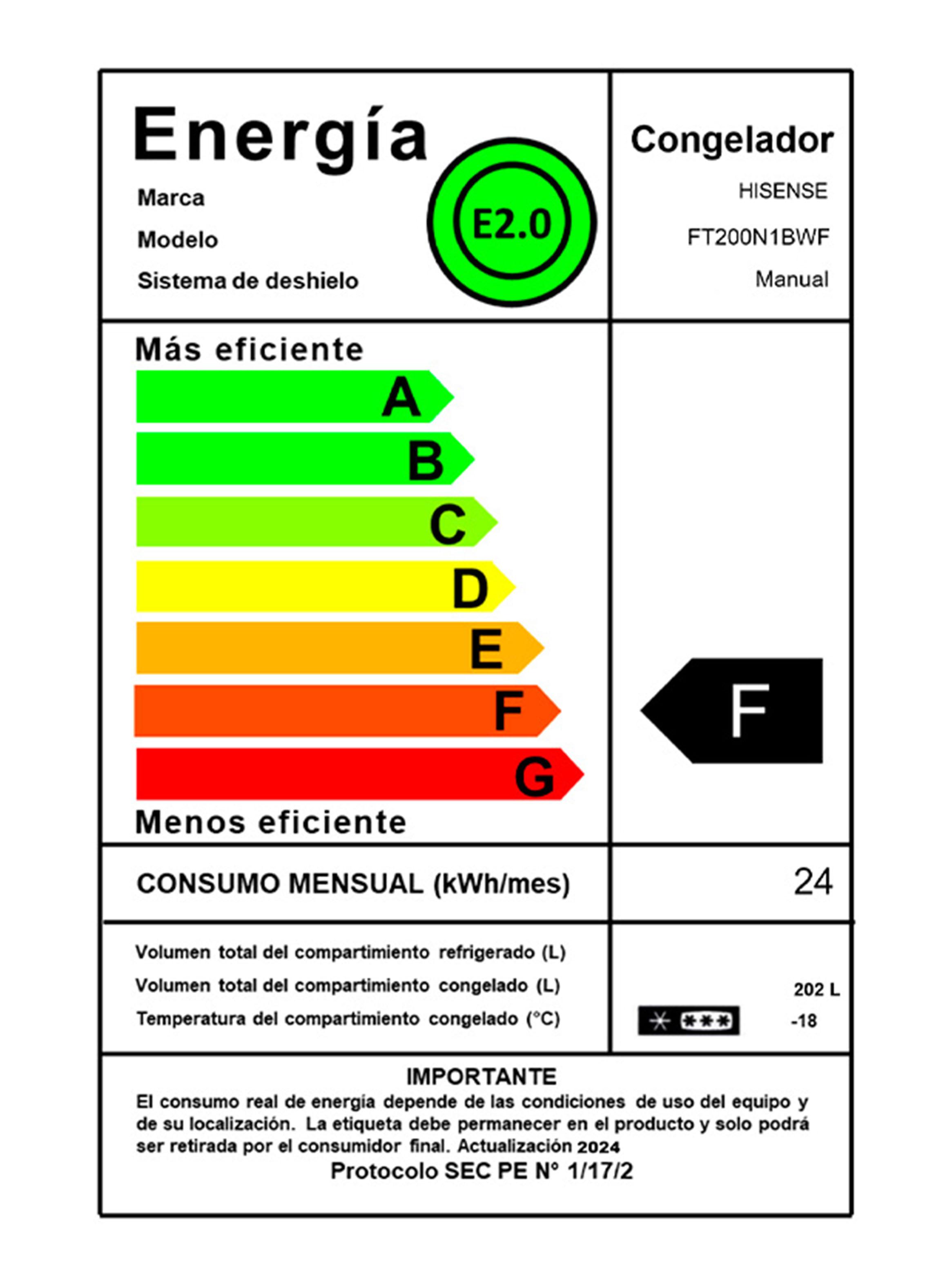 Freezer Horizontal Frío Directo 202 Litros FT200N1BWF-11