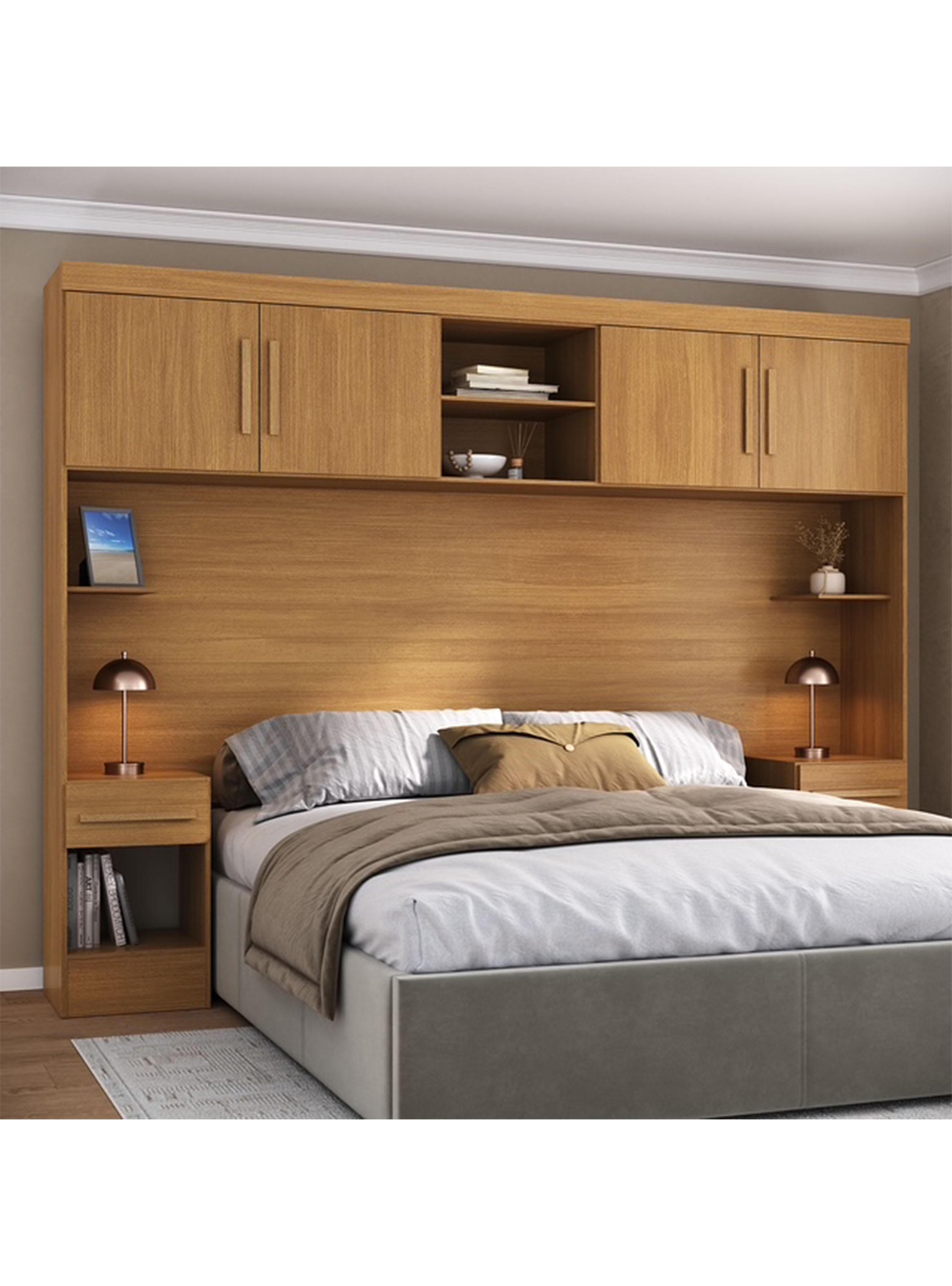 Set Dormitorio Traseraaéreo + 2 Veladores Canela-5