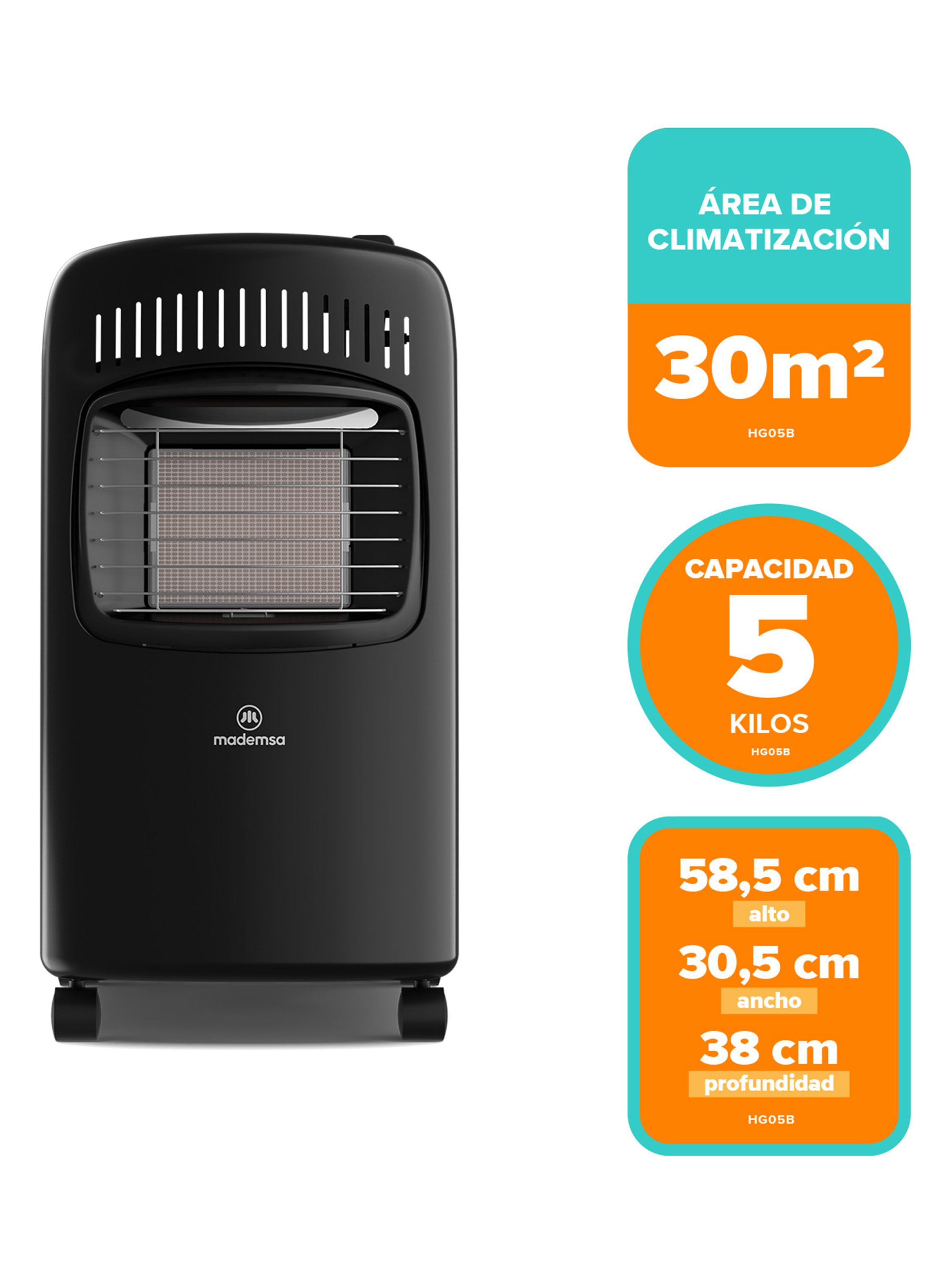 Estufa a Gas 5 Kg HG05B Negro-1