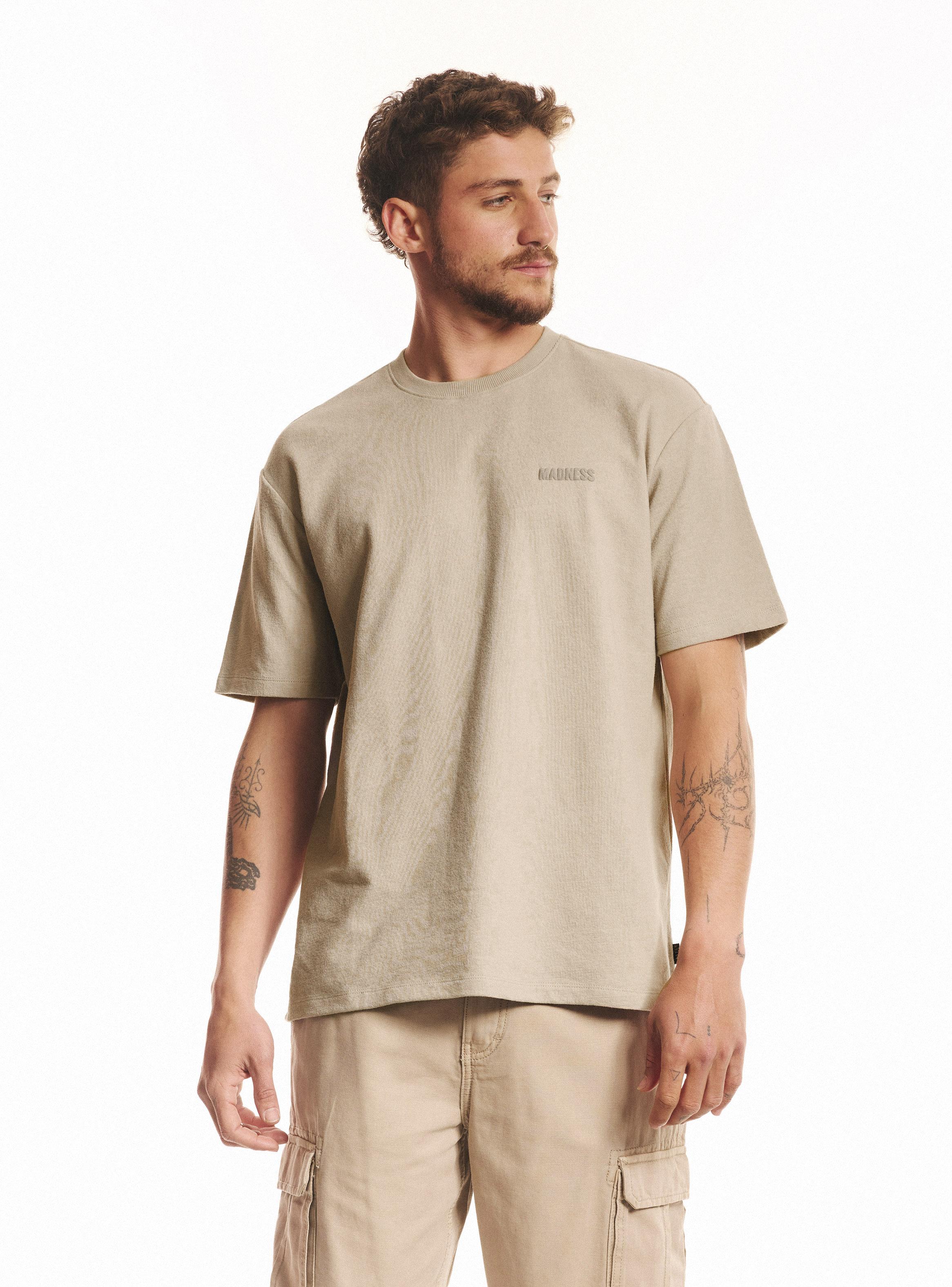 Polera Relajada Estampado Elevado-0