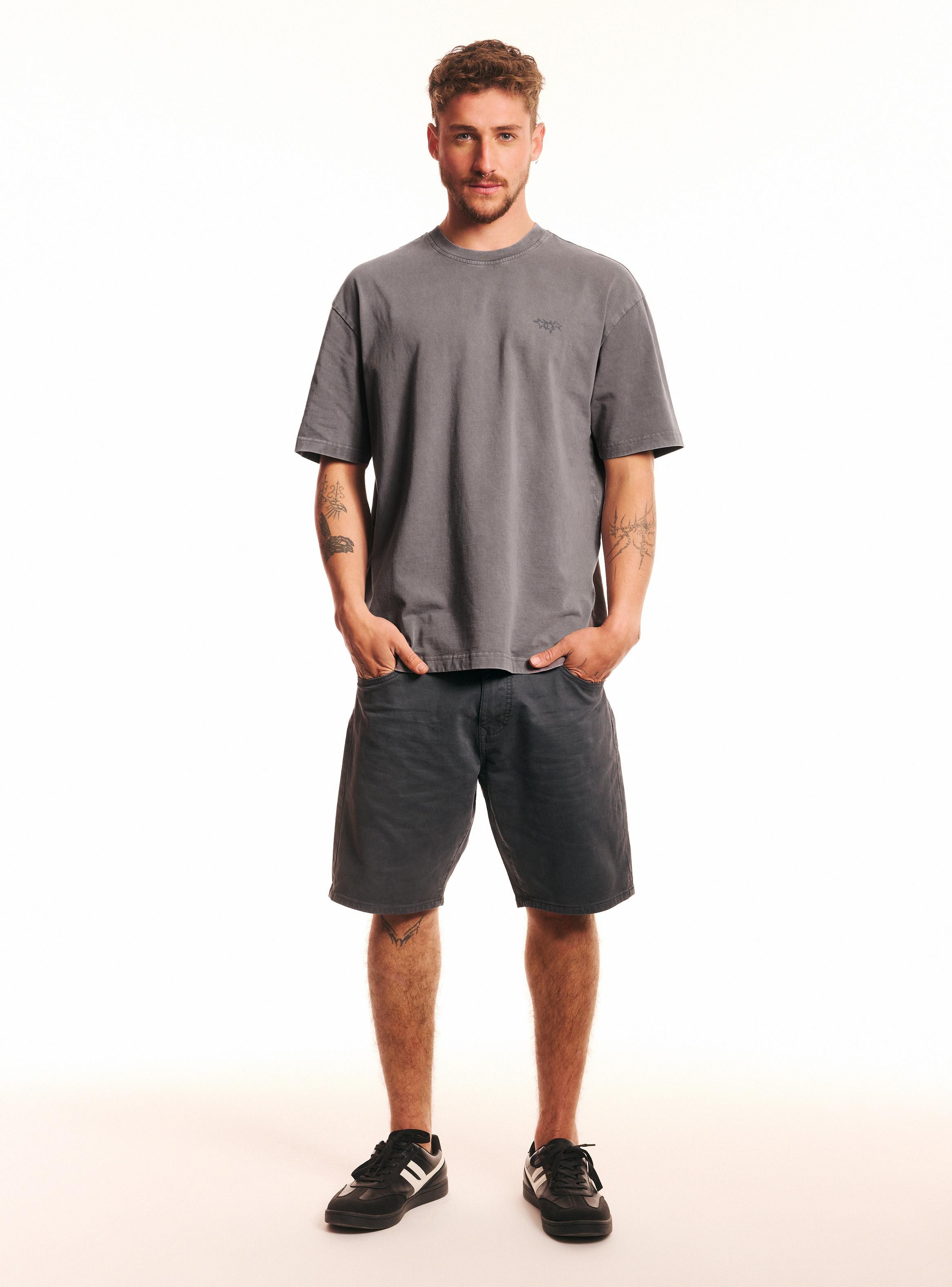 Polera Oversize con Estampado Espalda-4