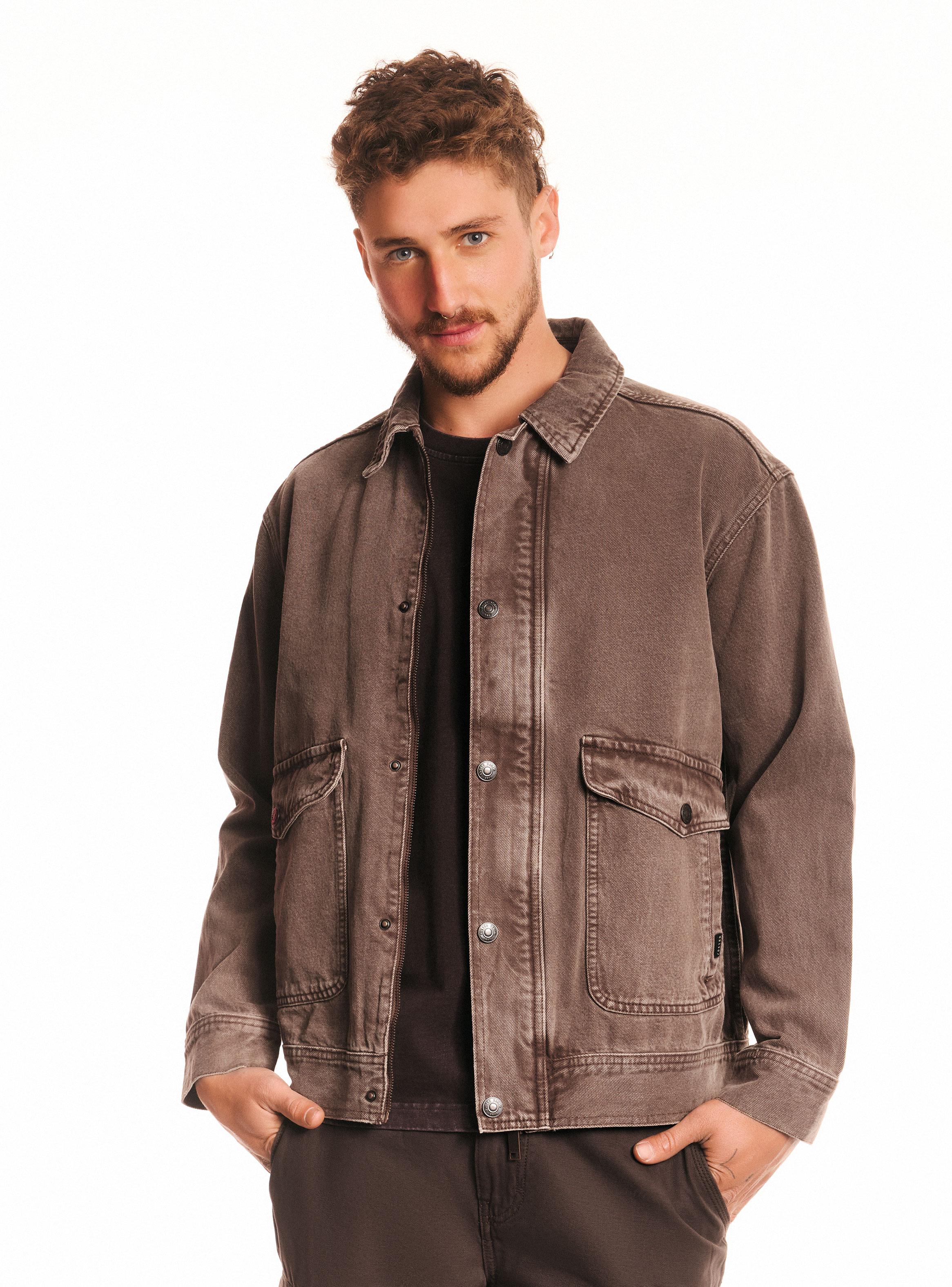 Chaqueta Relajada Denim Lavado-0