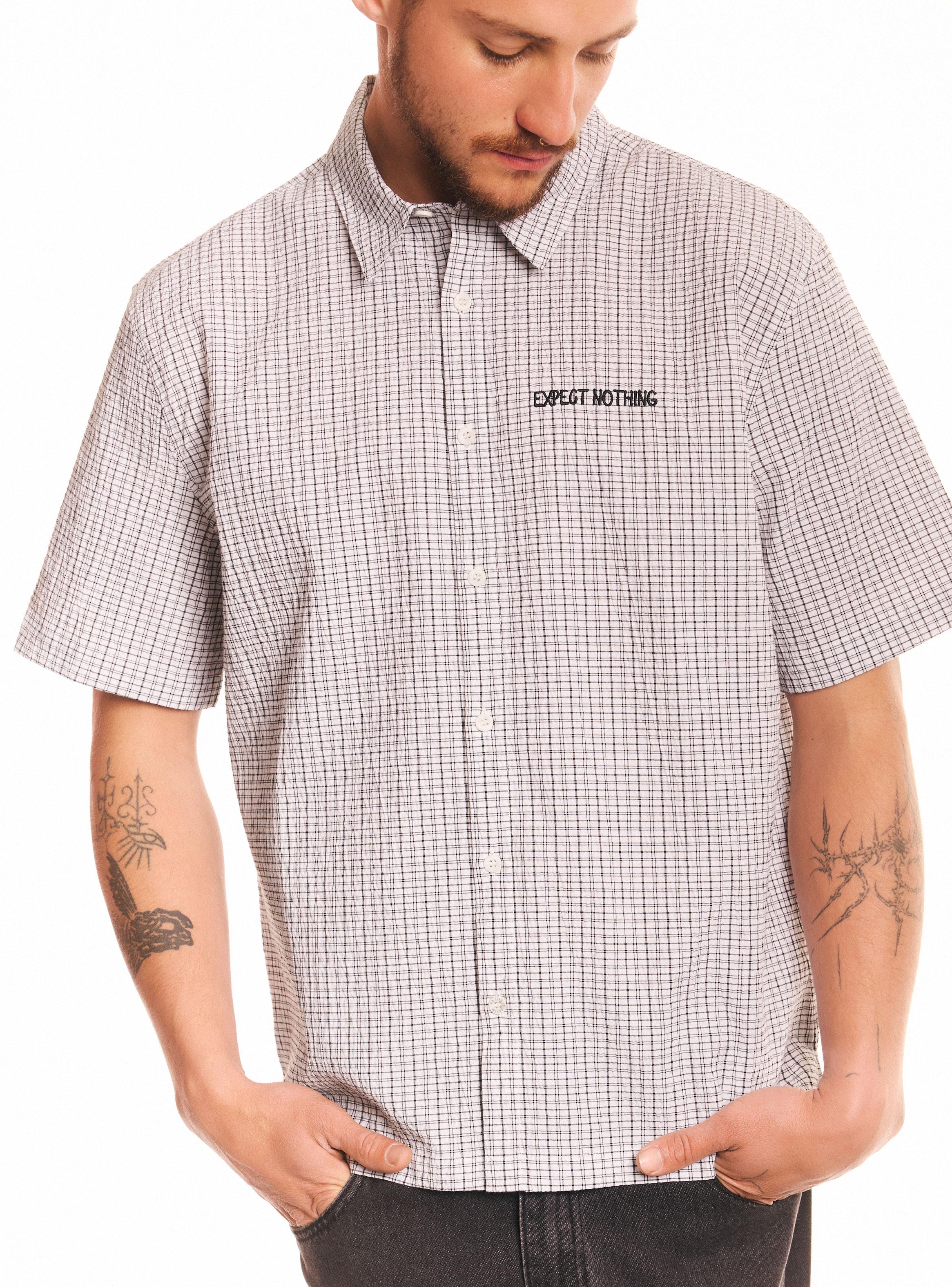 Camisa Manga Corta a Cuadros-3