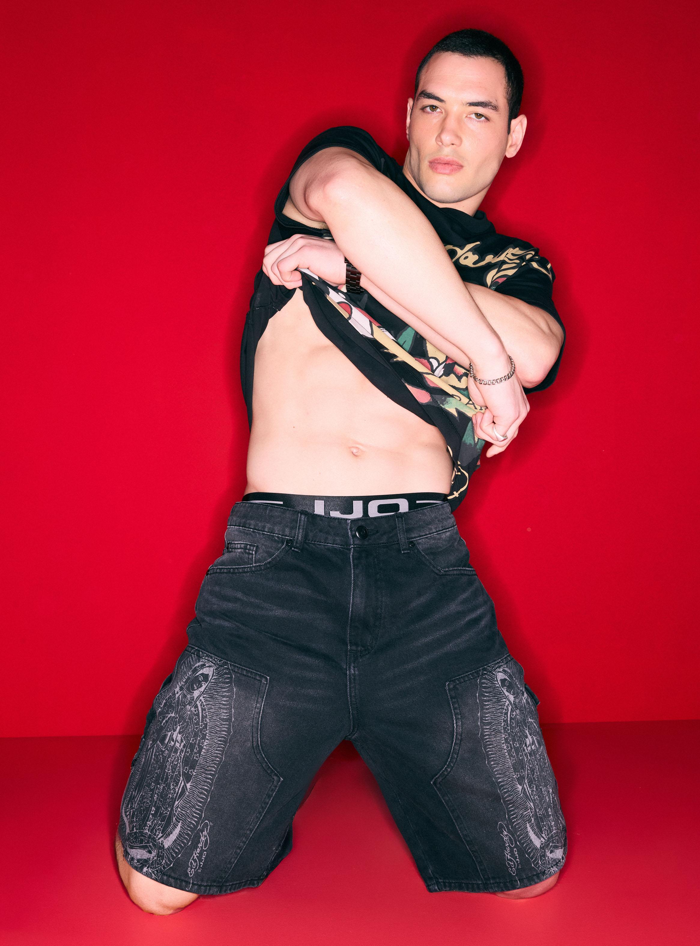 Short Ed Hardy Carpintero Estampado Frontal-2