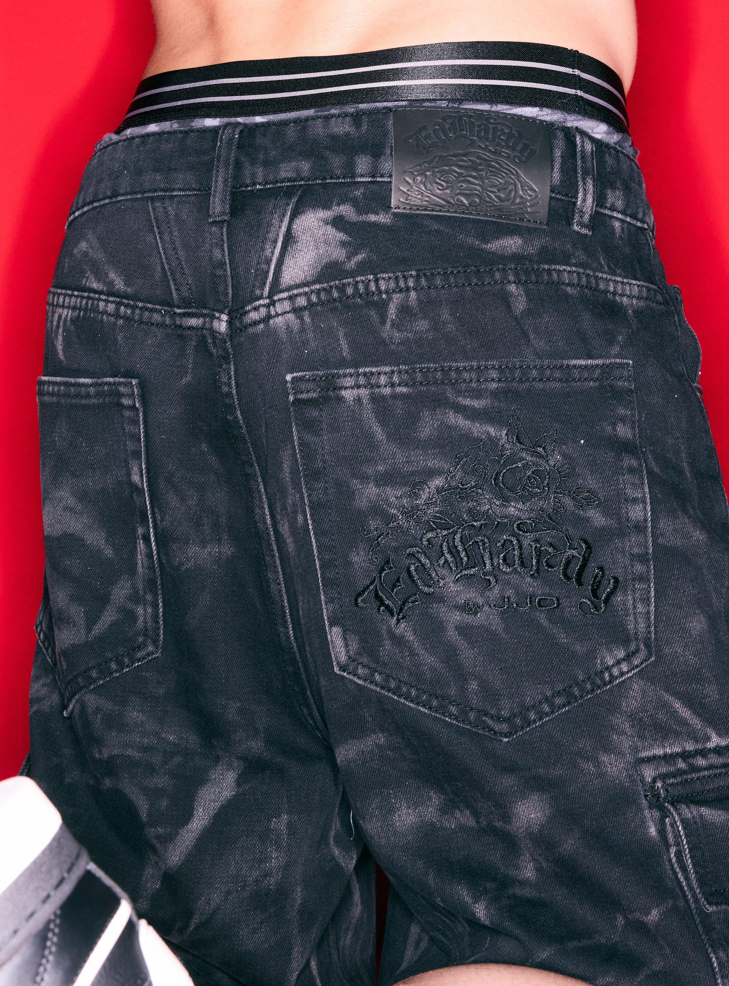 Short Ed Hardy Lavado Contrastado Relaxed Fit Medio-3