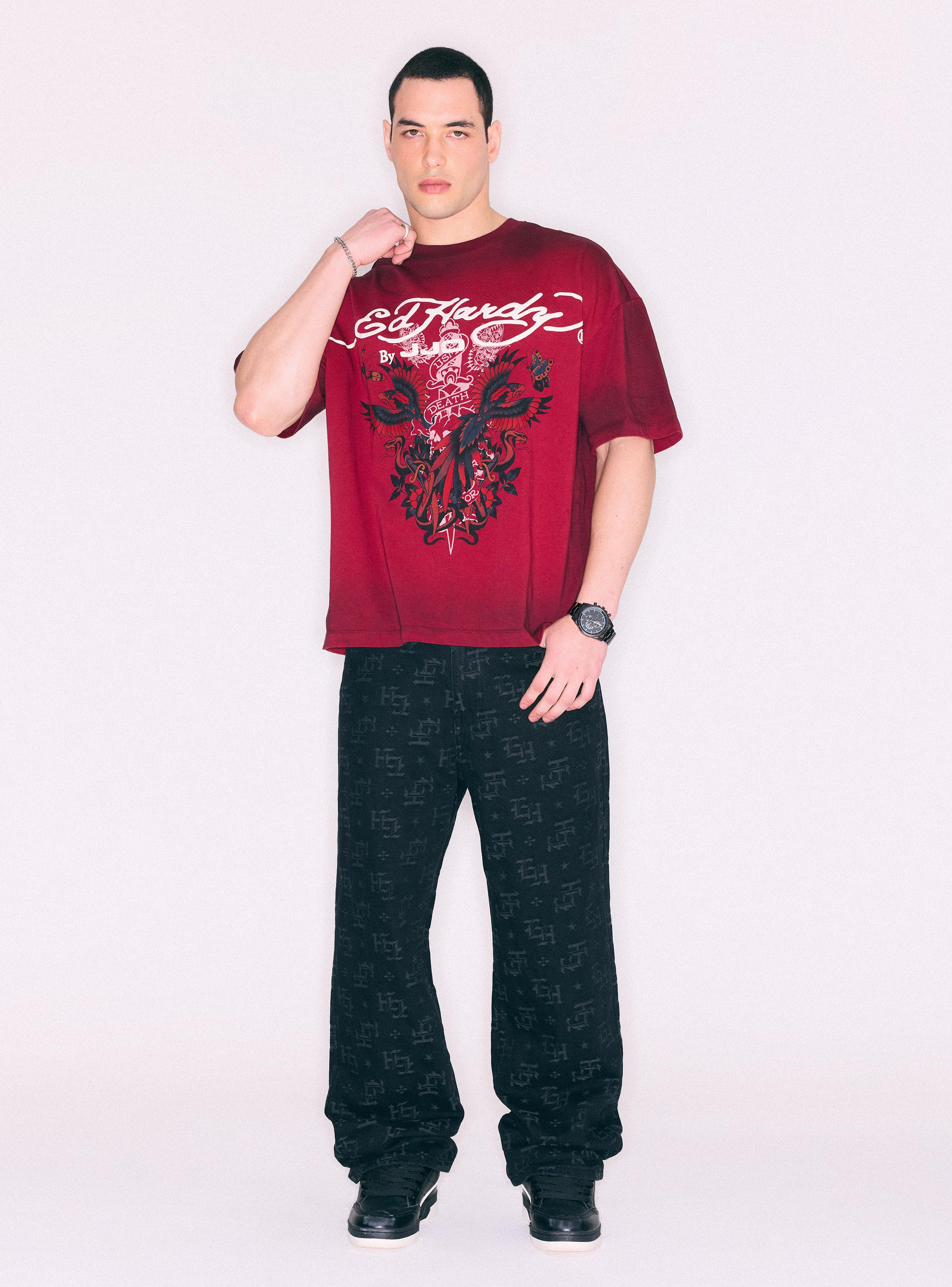 Jeans Ed Hardy Tela Jacquard-4