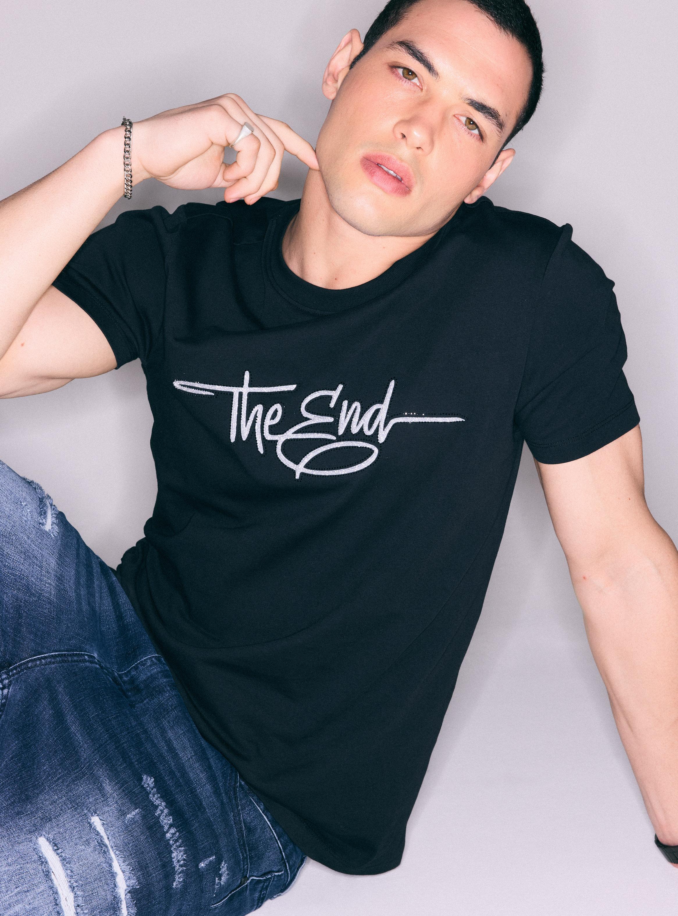 Polera Texto 3D Glitter y Brillos-2