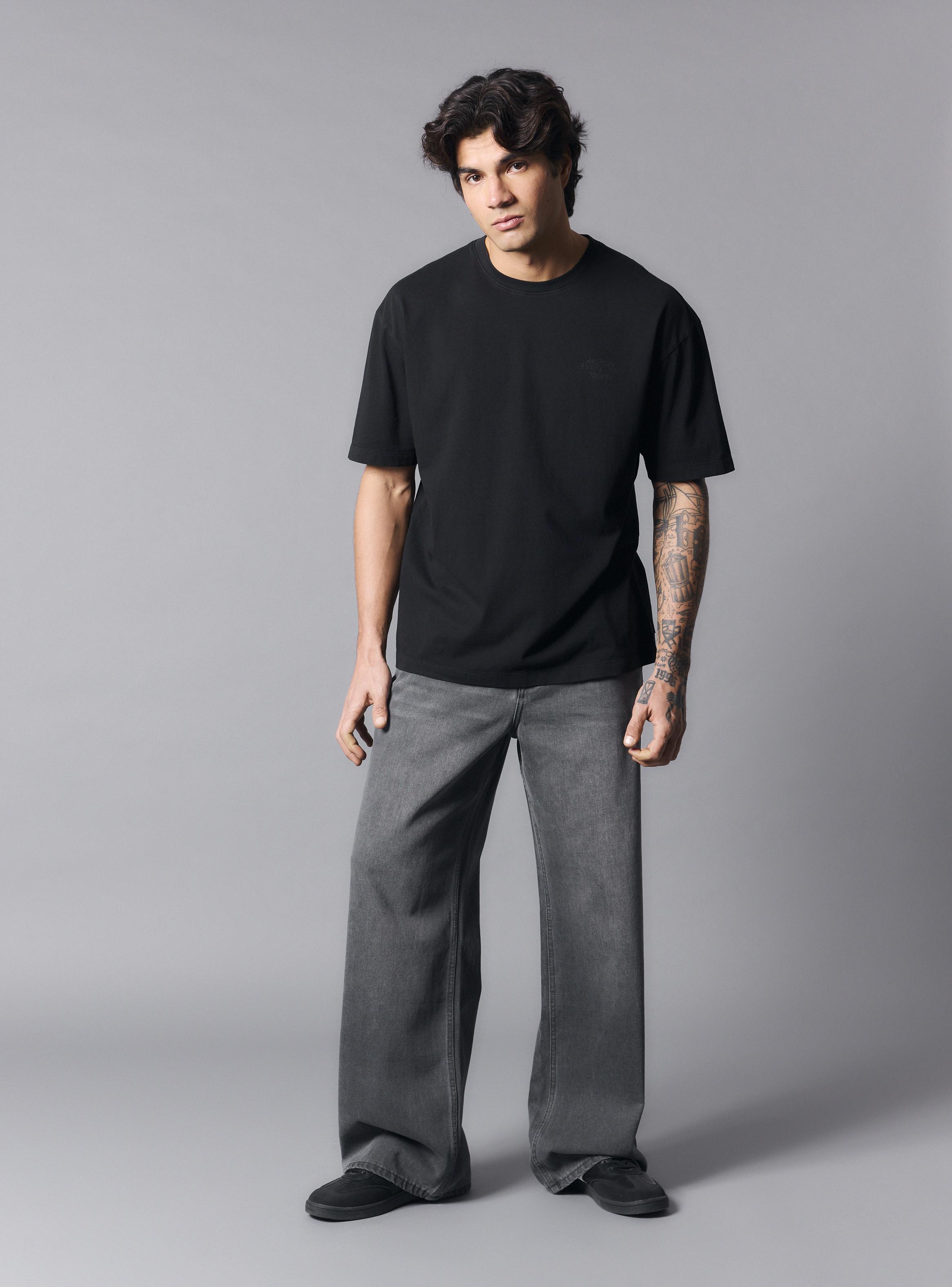Jeans Wide Leg Medio-4