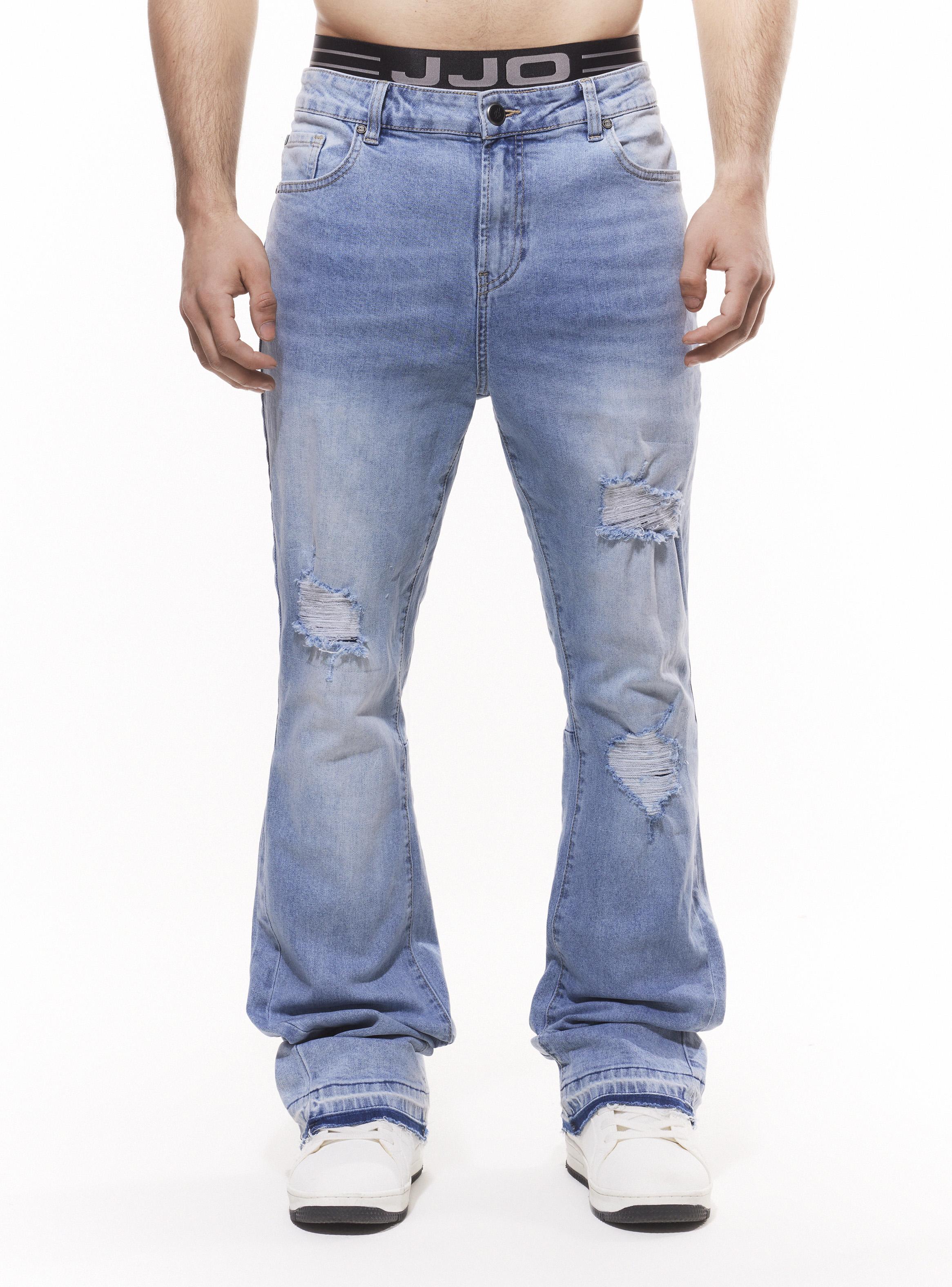 Jeans Skinny Flare Roturas-0