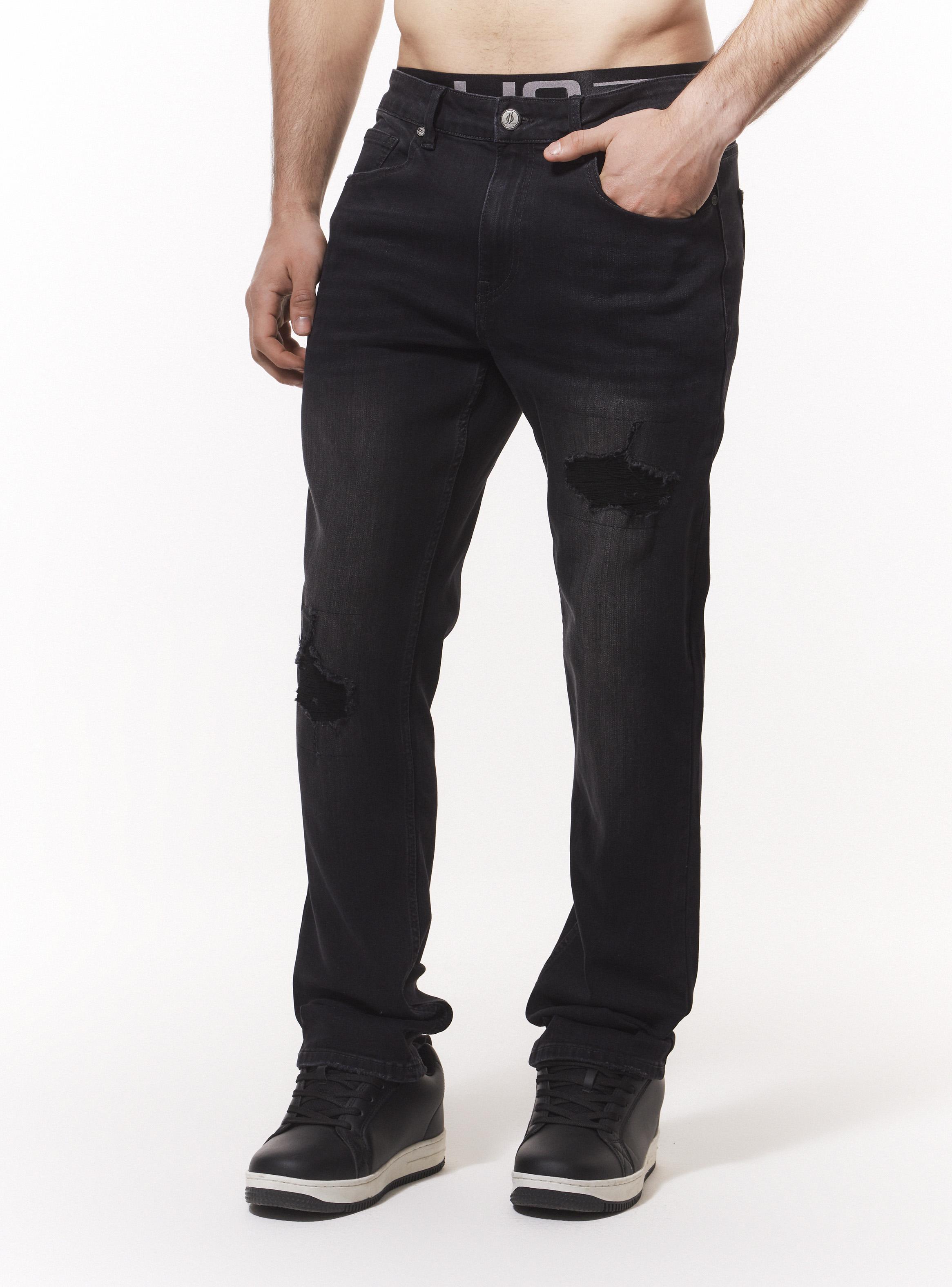 Jeans Slim Lavado Contrastado-0