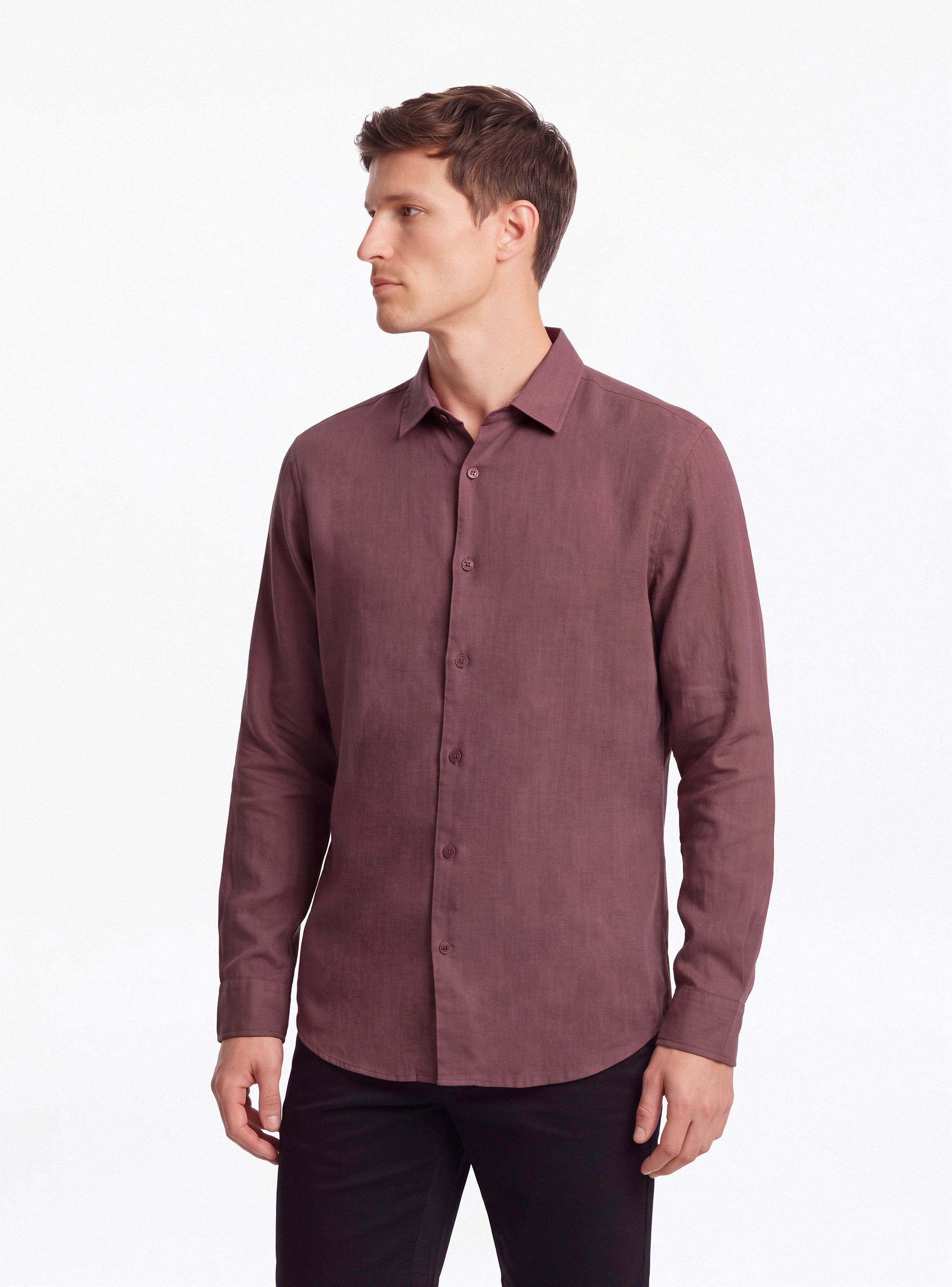 Camisa Manga Larga Lino-0