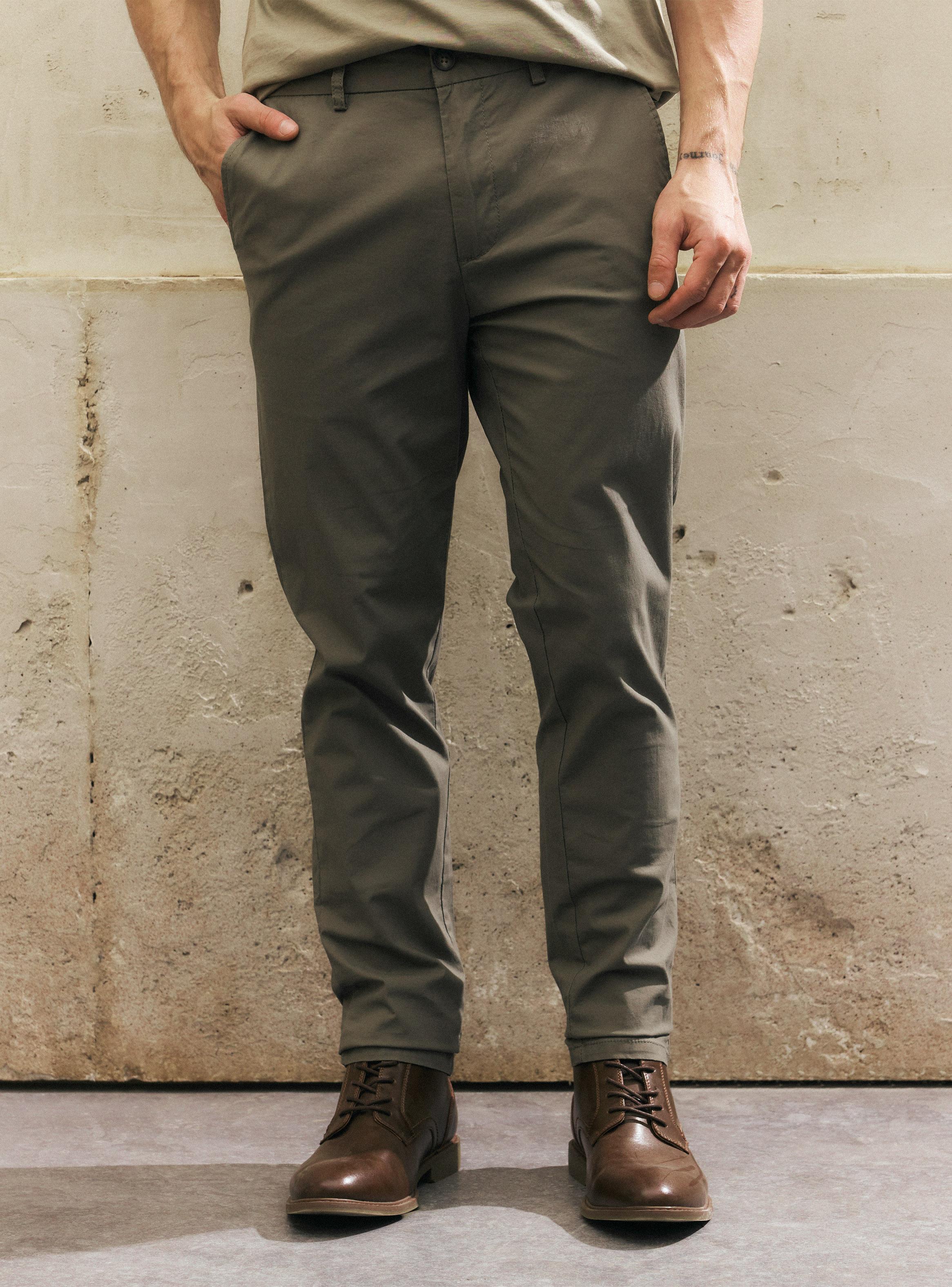 Pantalón Corte Chino Delgado-0
