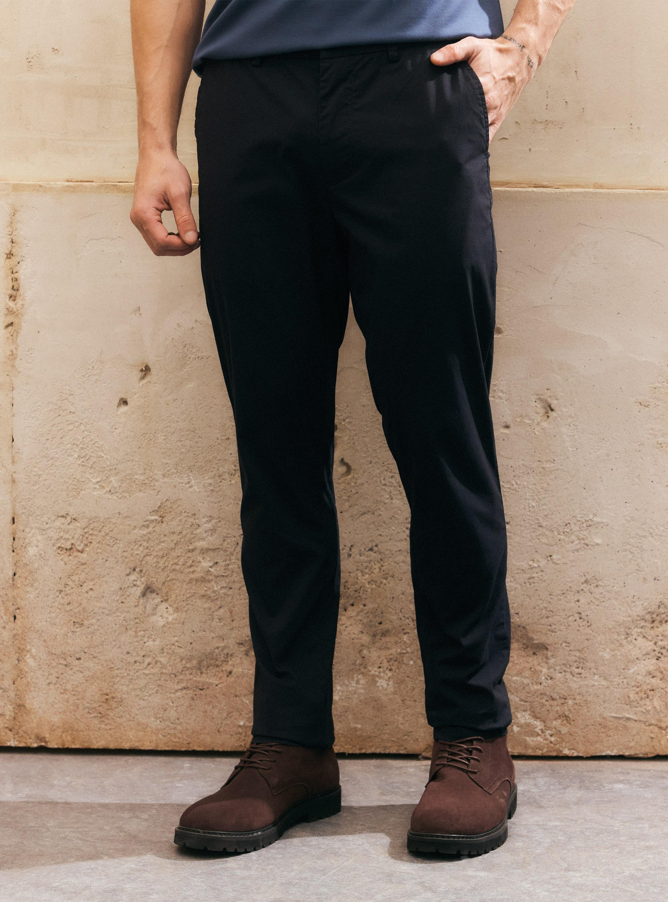Pantalón Corte Chino Delgado-0