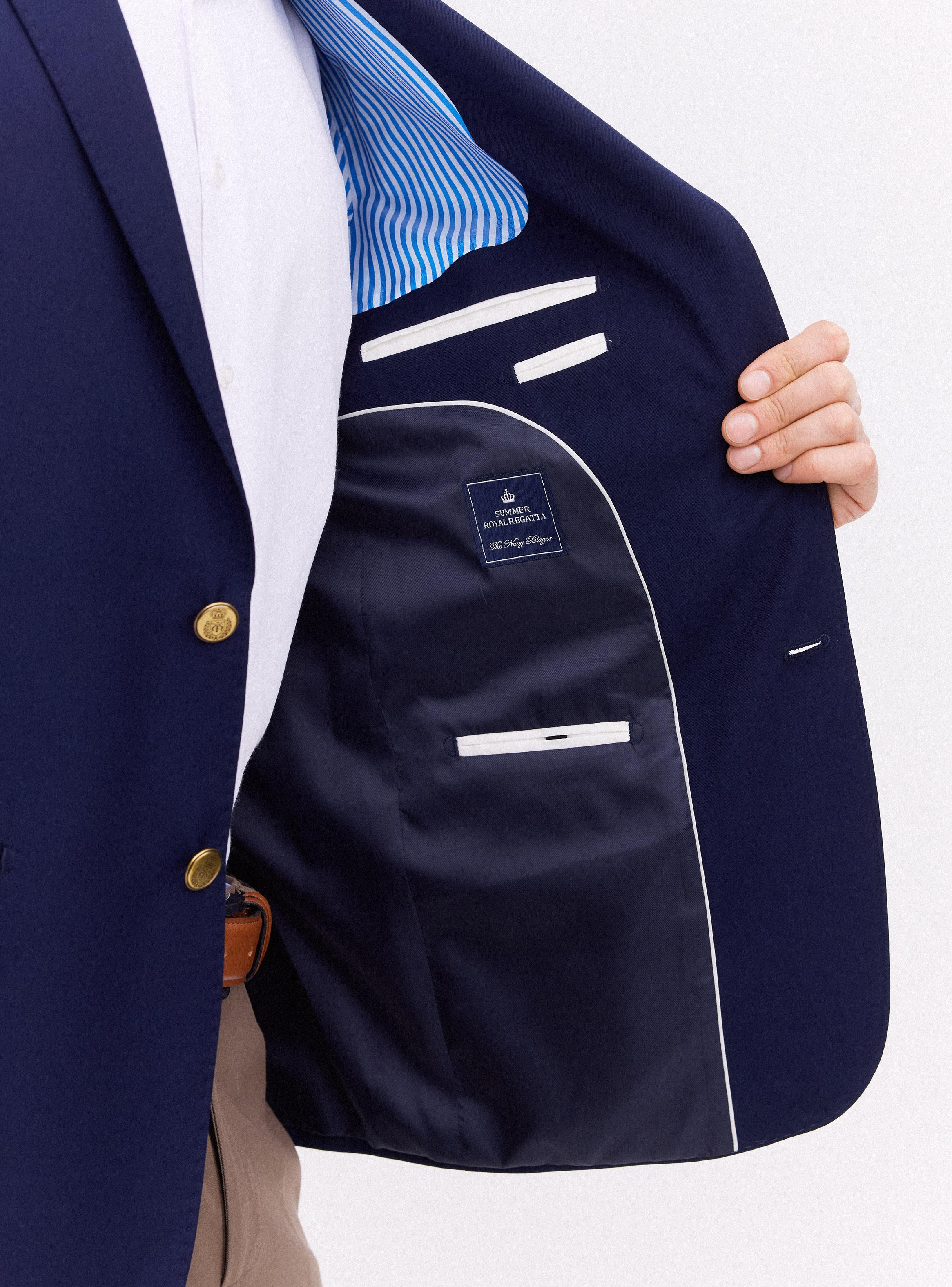 Vestón Recto Botones Metálicos Regular Fit-3