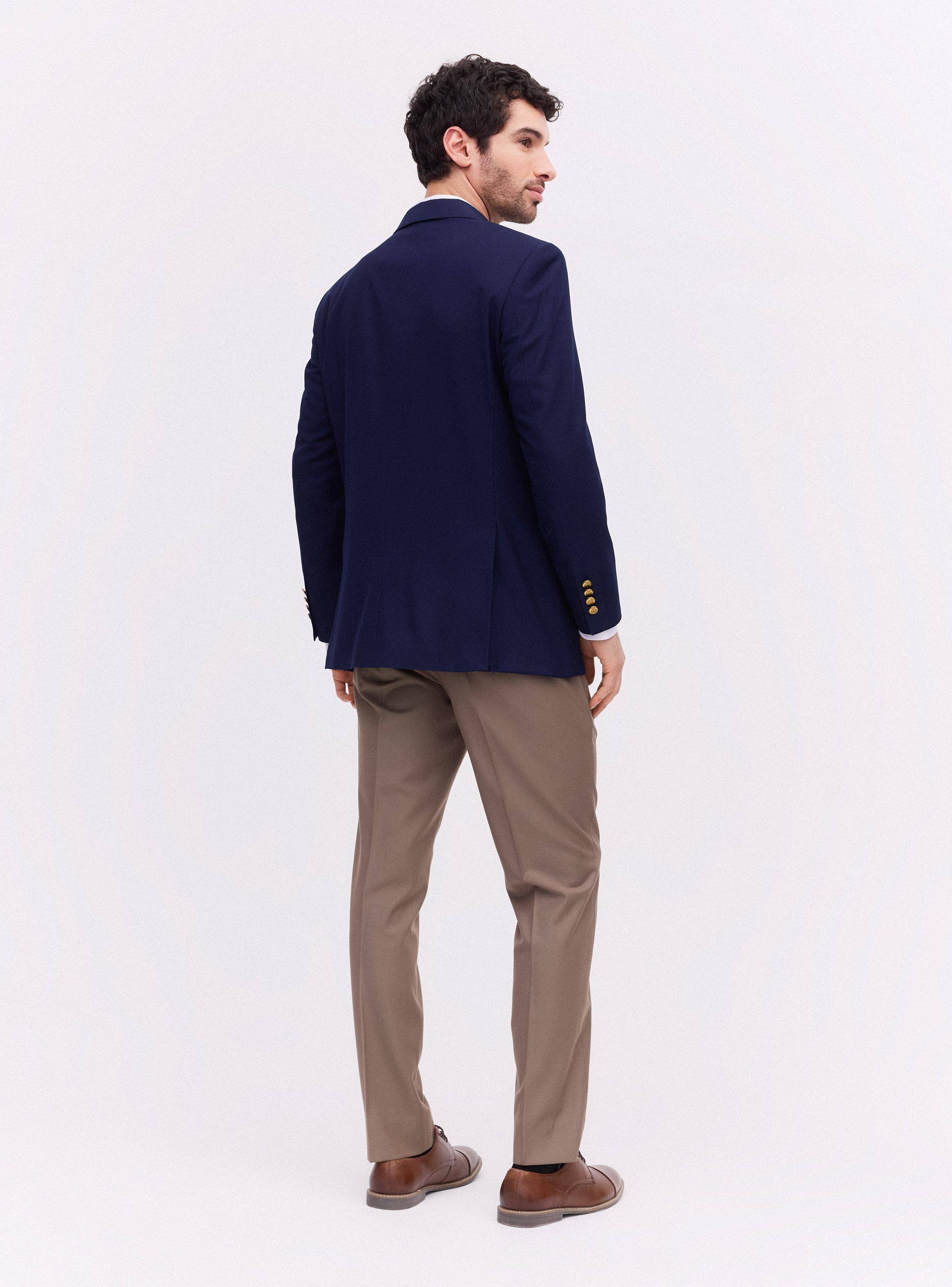 Vestón Recto Botones Metálicos Regular Fit-5