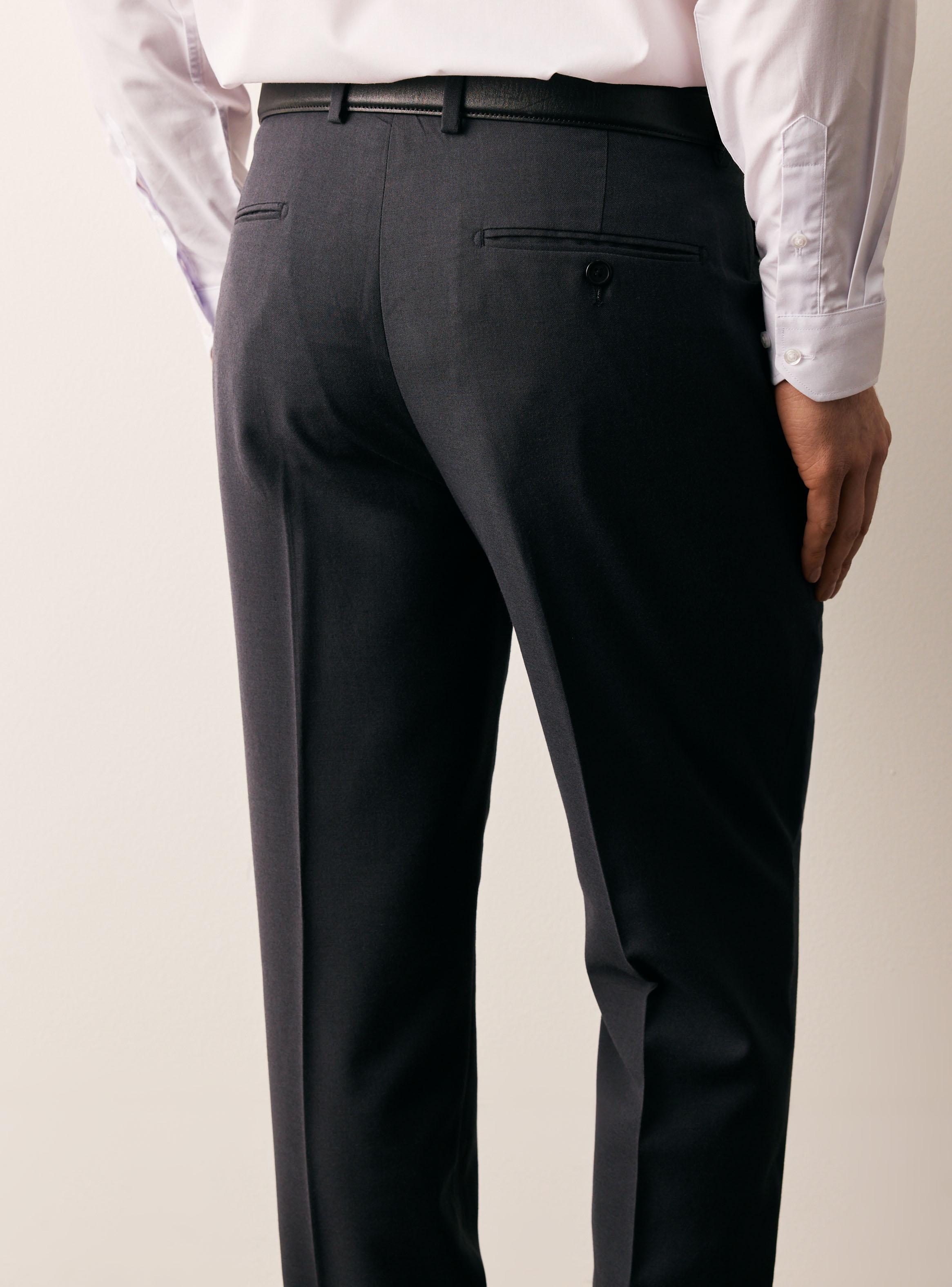Pantalón Lana Poliéster Regular Fit-3