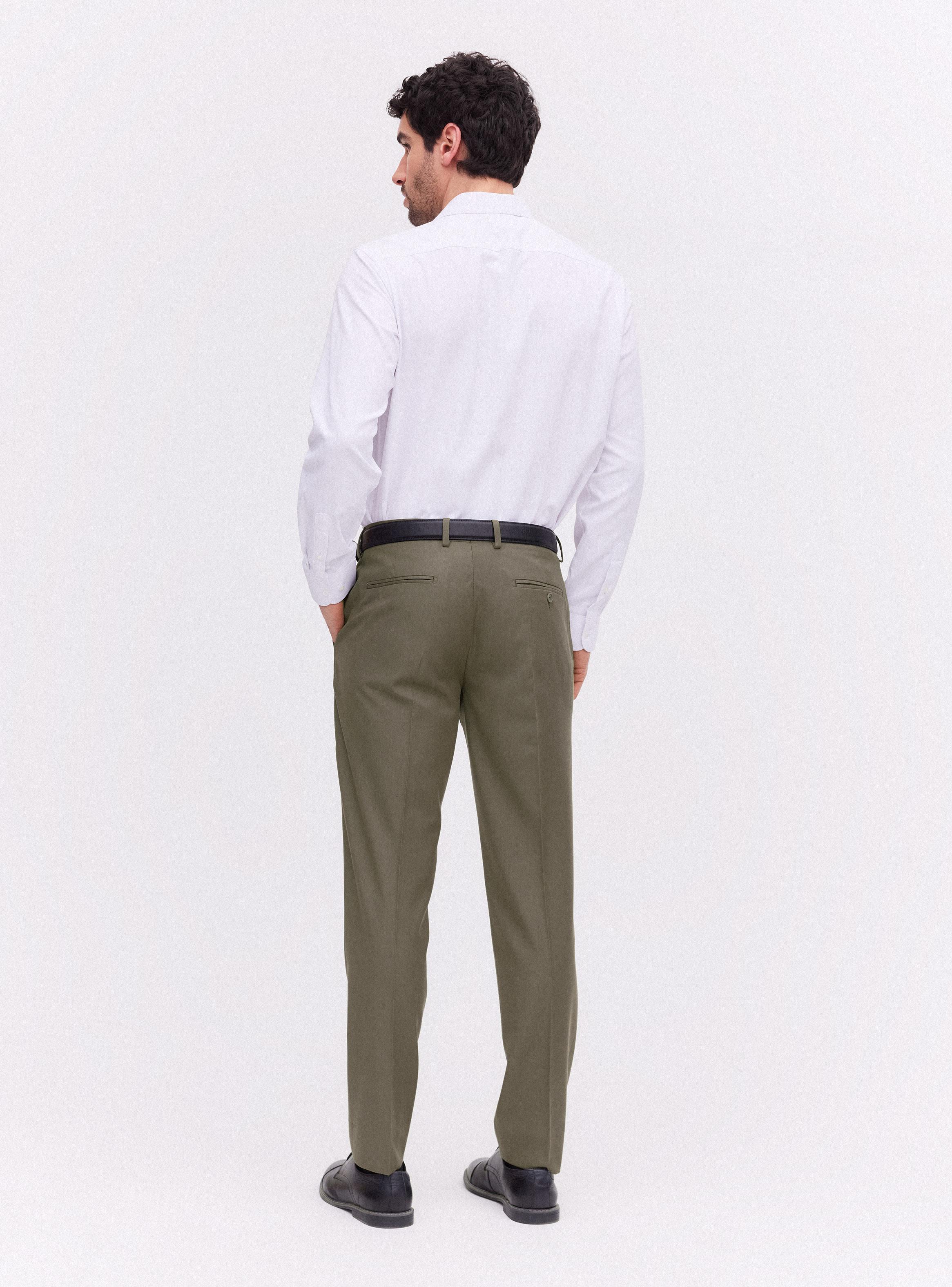 Pantalón Slim Fit Lana Poliéster-5