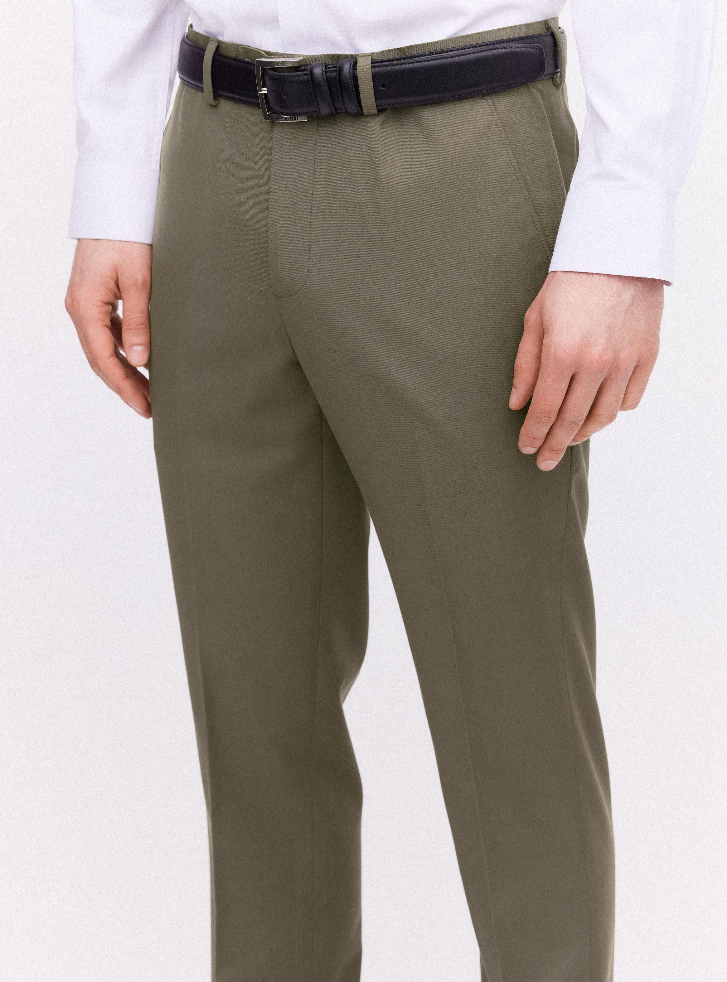 Pantalón Slim Fit Lana Poliéster-2
