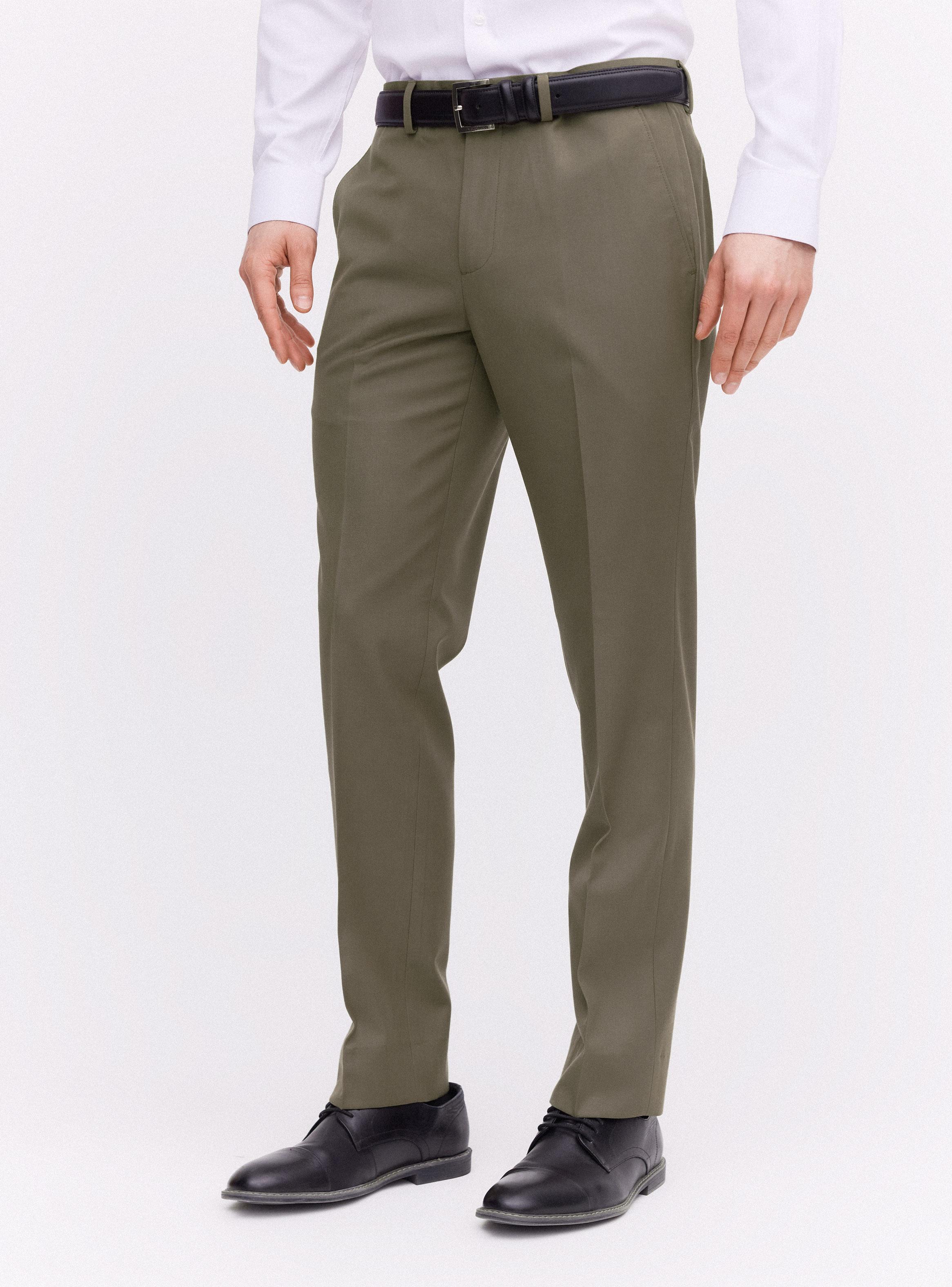 Pantalón Slim Fit Lana Poliéster-0