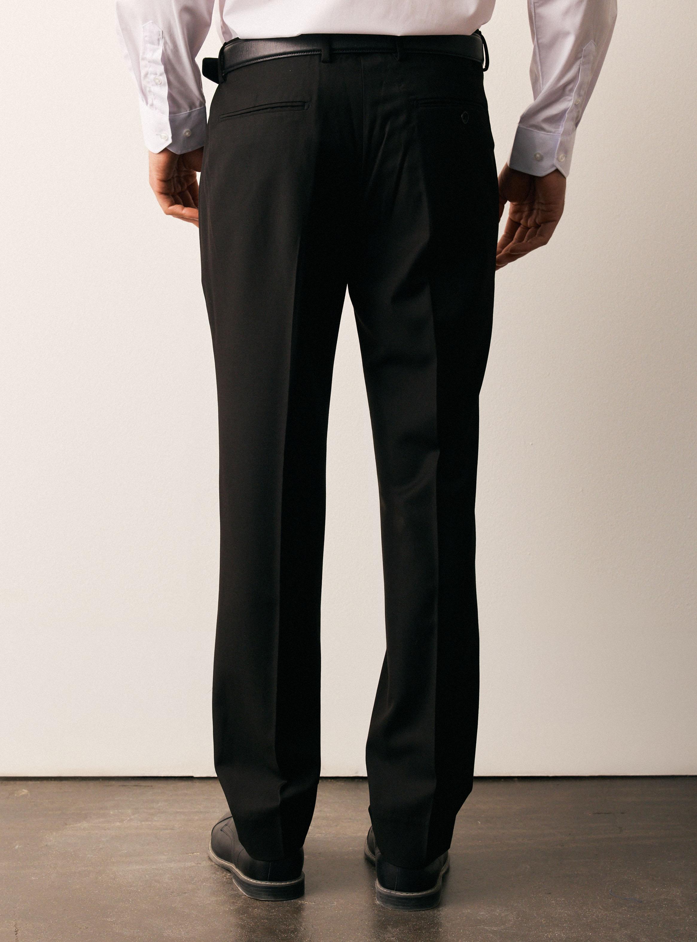 Pantalón Slim Fit Lana y Poliéster-1