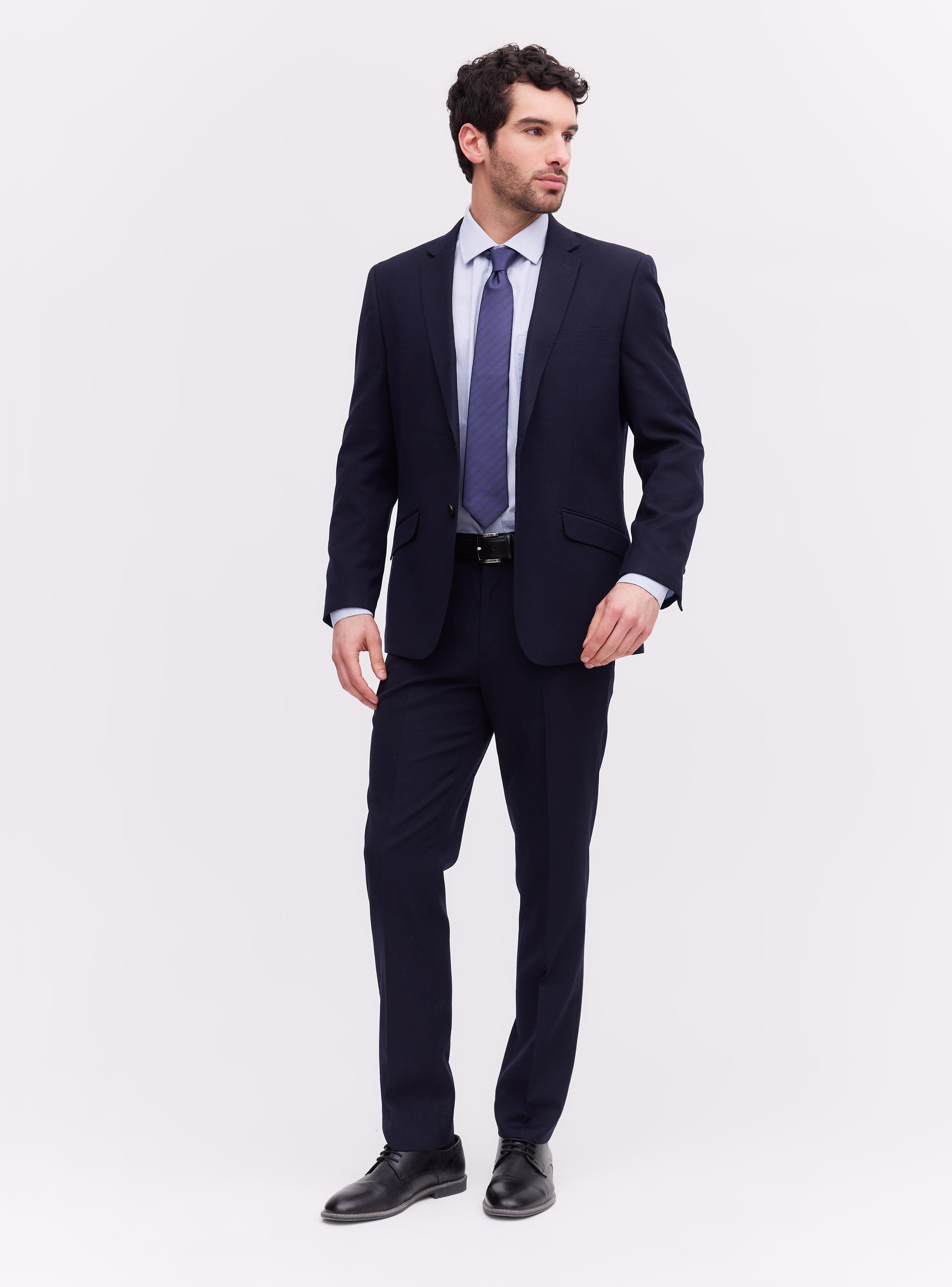Traje Recto Fantasía Texturada Slim Fit-4