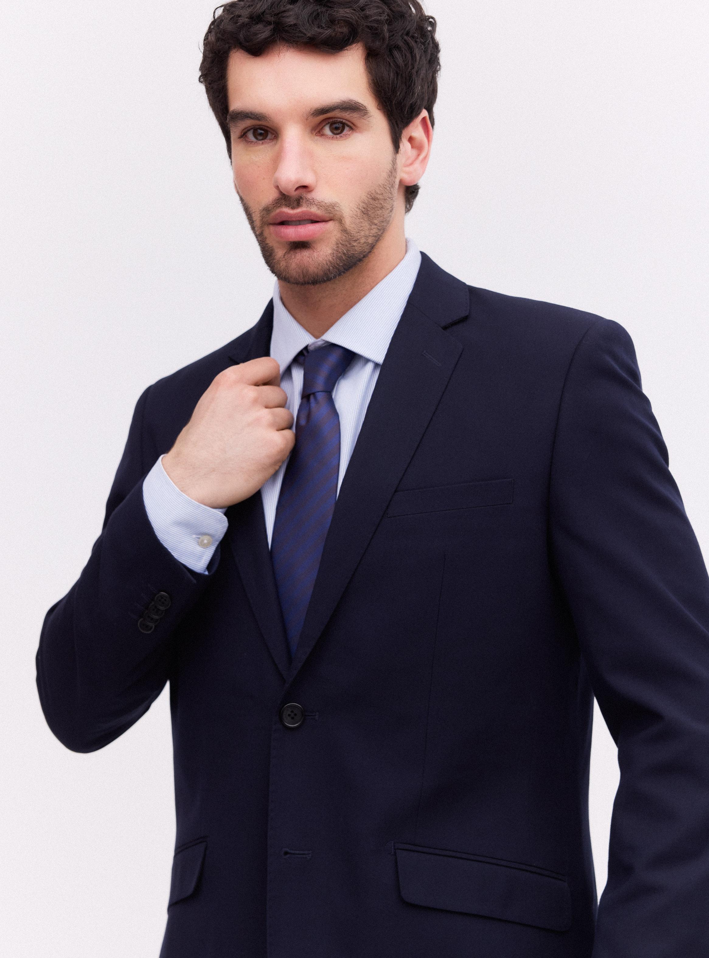 Traje Recto Fantasía Texturada Slim Fit-2
