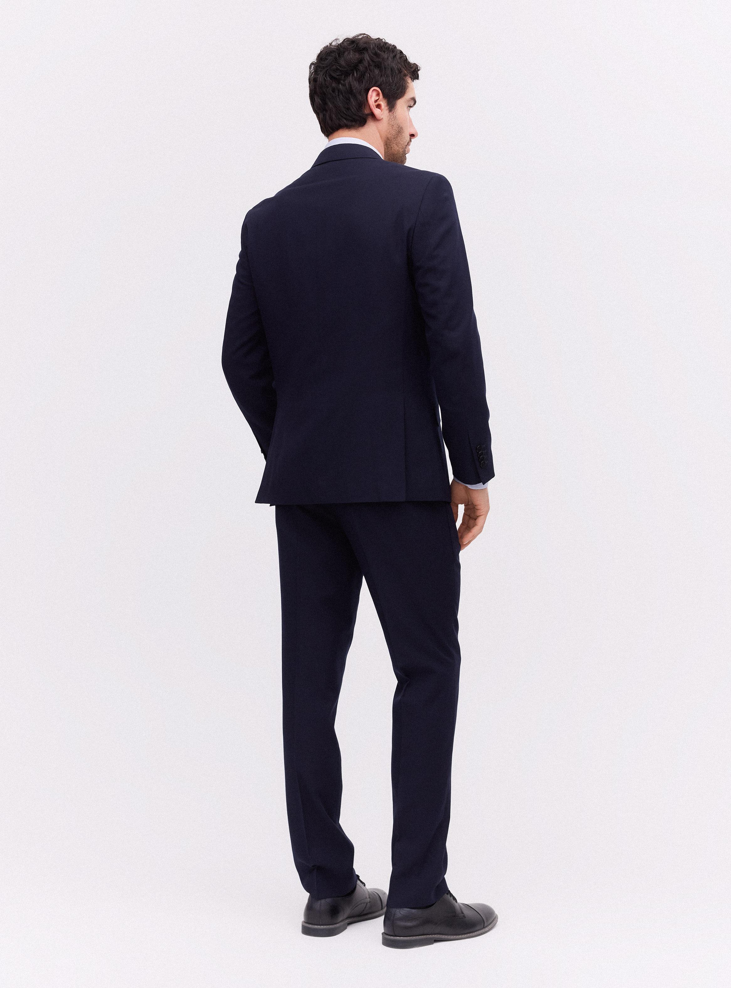 Traje Recto Fantasía Texturada Slim Fit-5