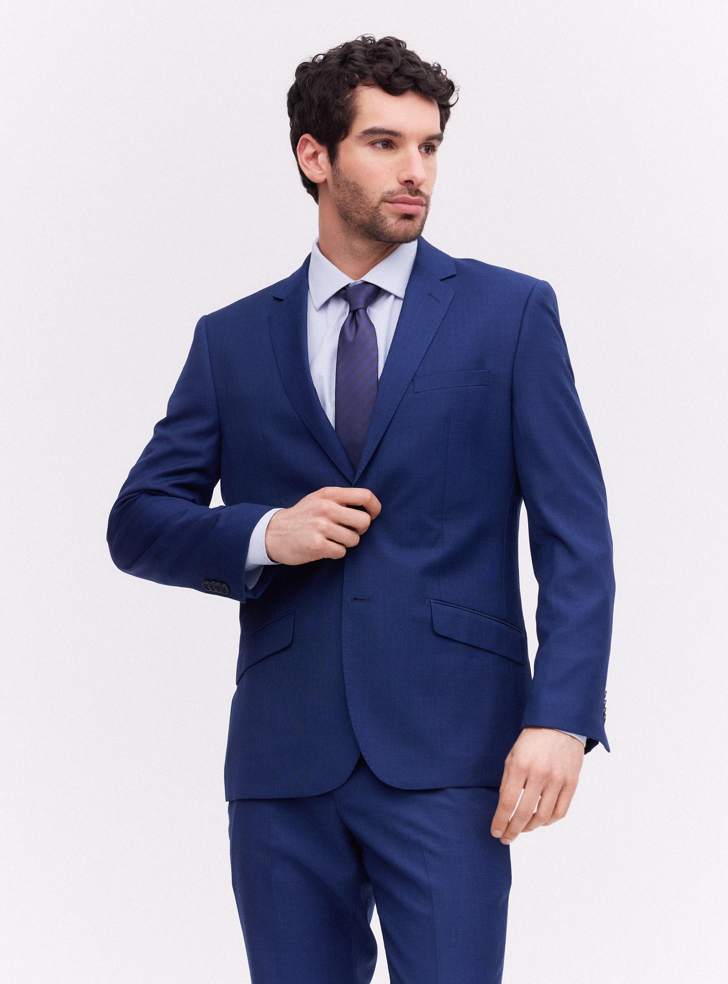Traje Recto Fantasía Texturada Slim Fit-0