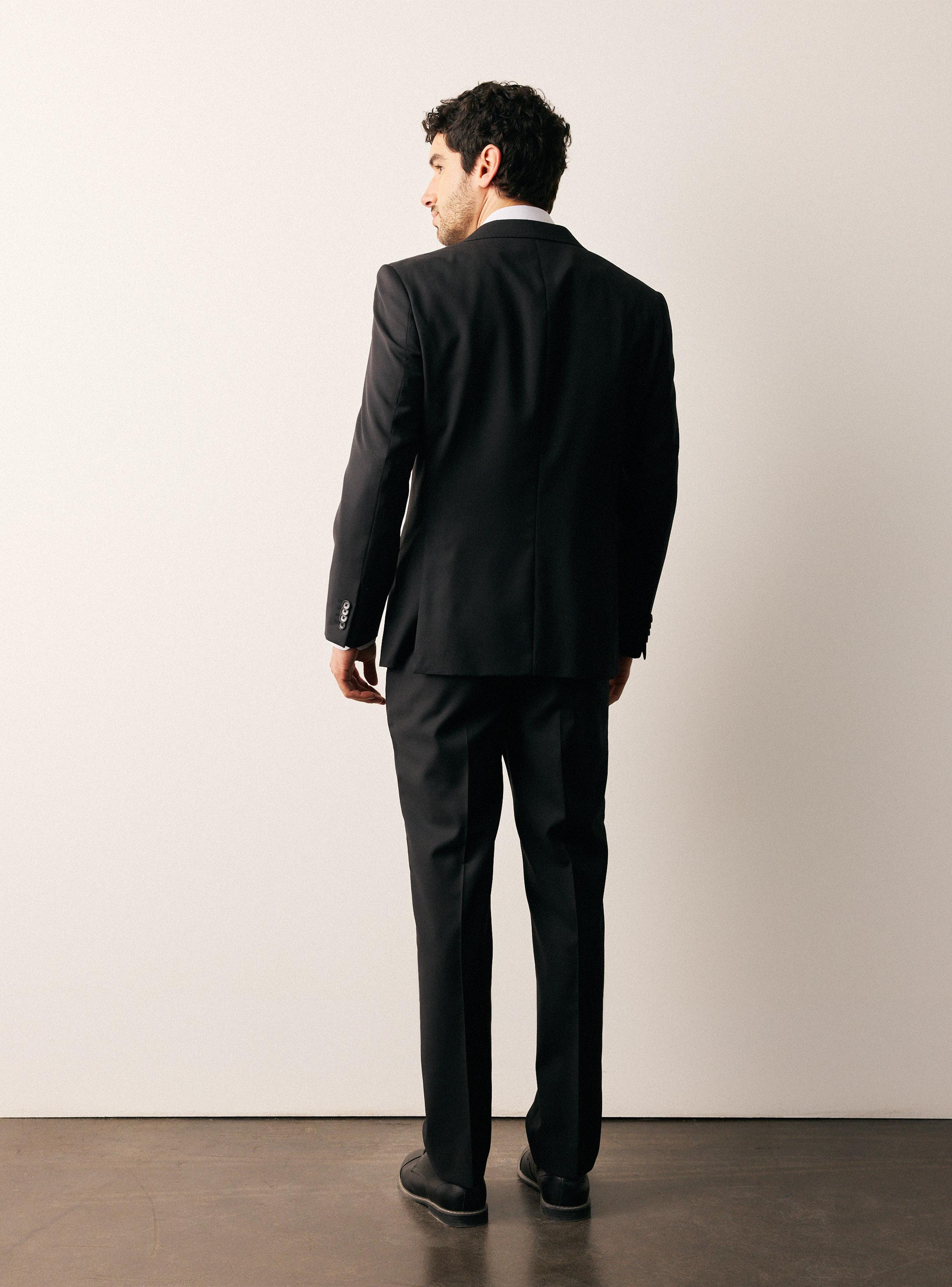 Traje Recto en Lana Lisa Slim Fit-5